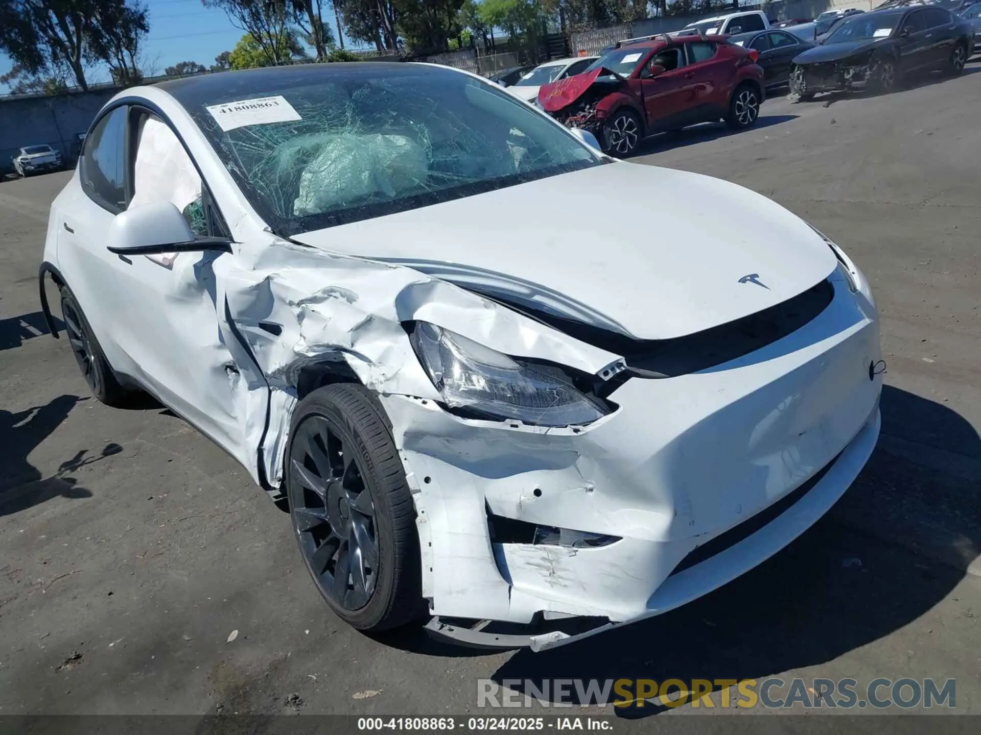 1 Photograph of a damaged car 7SAYGDEE8NF480939 TESLA MODEL Y 2022