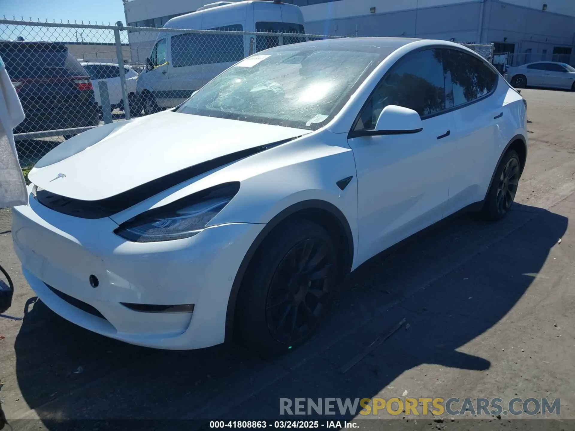 2 Photograph of a damaged car 7SAYGDEE8NF480939 TESLA MODEL Y 2022