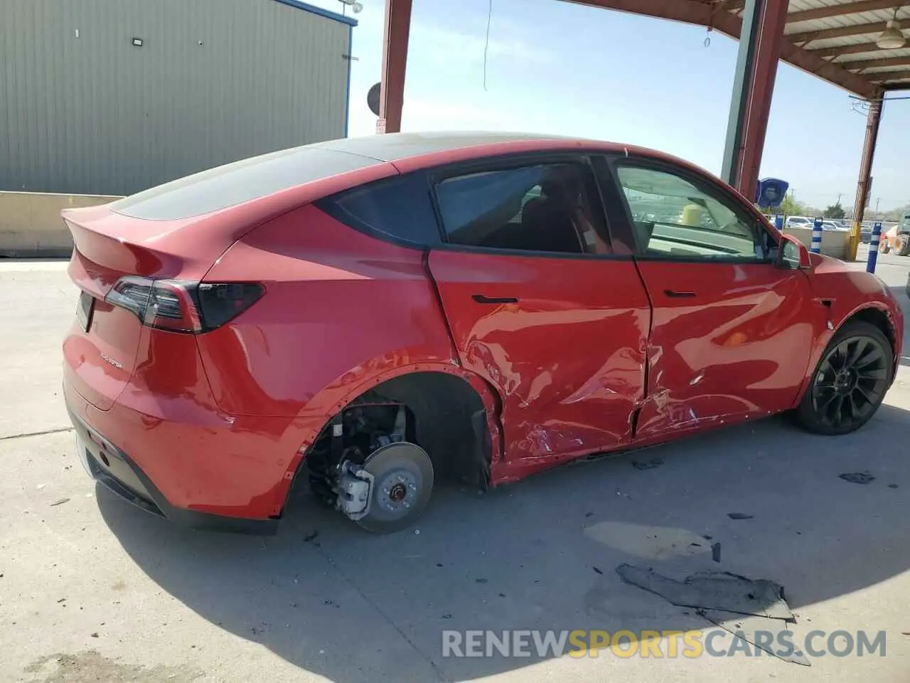 3 Фотография поврежденного автомобиля 7SAYGDEE8NF481444 TESLA MODEL Y 2022