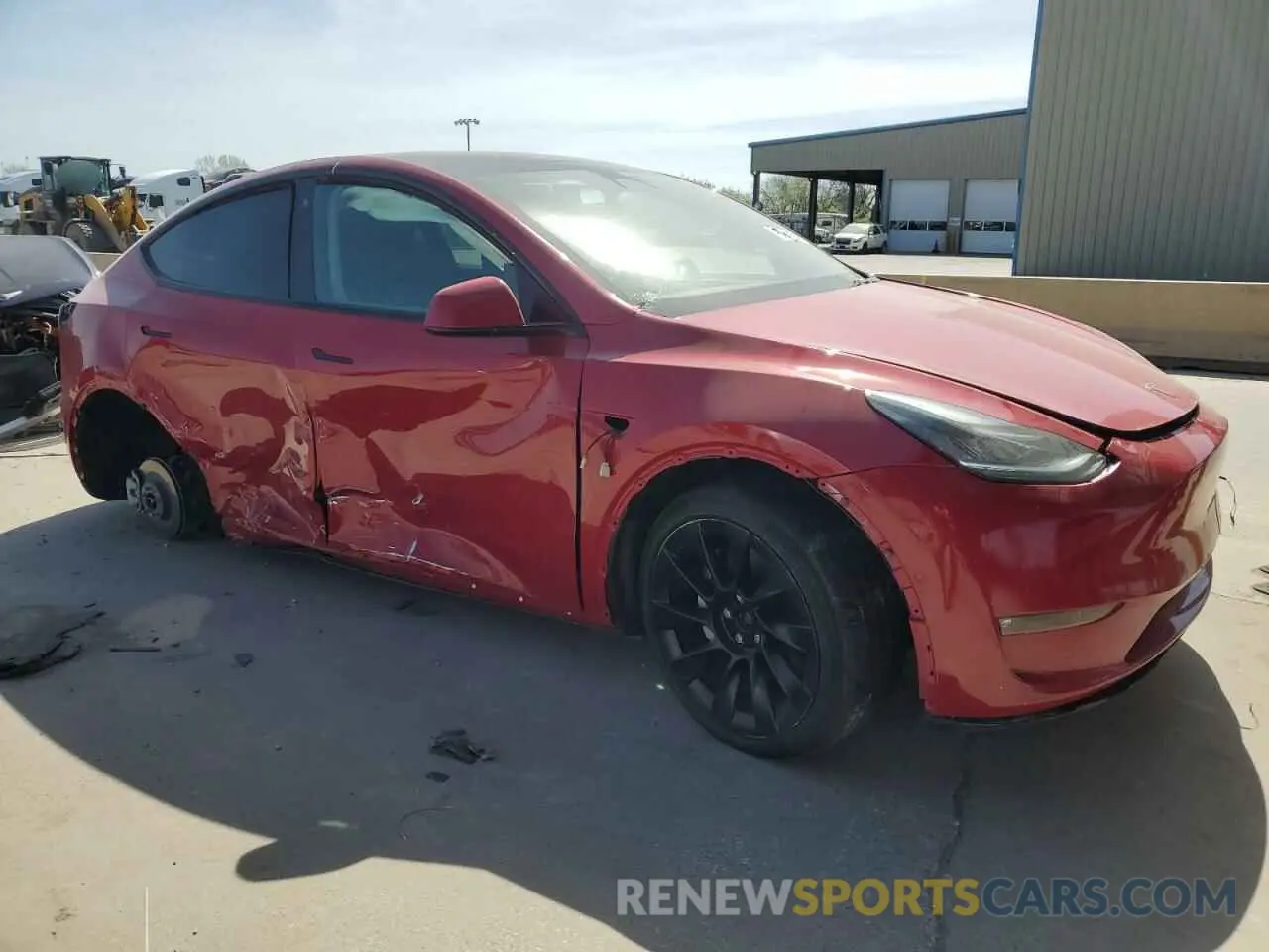 4 Фотография поврежденного автомобиля 7SAYGDEE8NF481444 TESLA MODEL Y 2022
