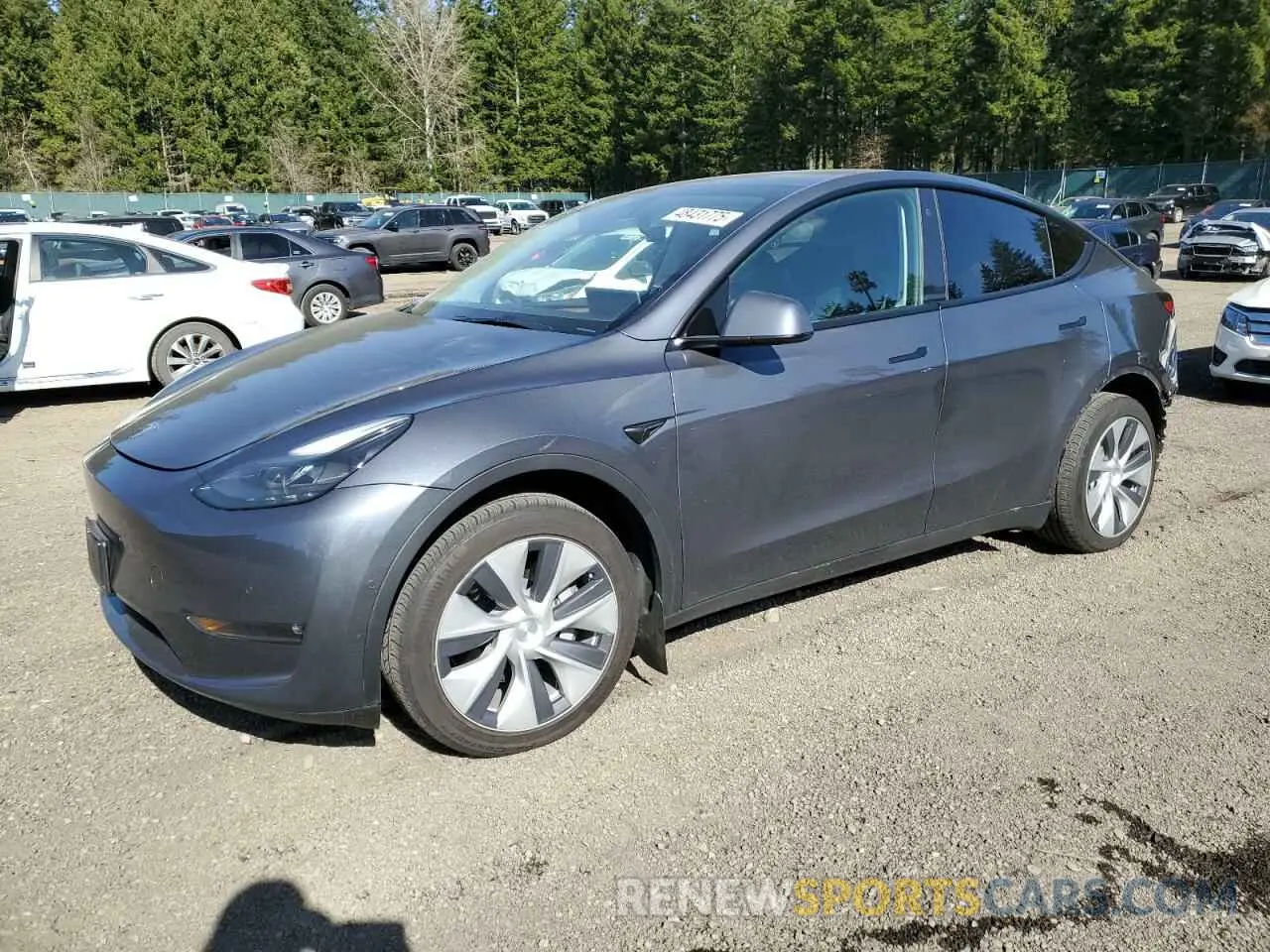 1 Photograph of a damaged car 7SAYGDEE8NF518847 TESLA MODEL Y 2022