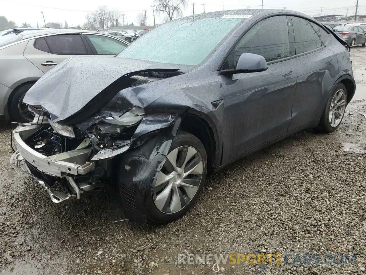 1 Photograph of a damaged car 7SAYGDEE8NF555915 TESLA MODEL Y 2022