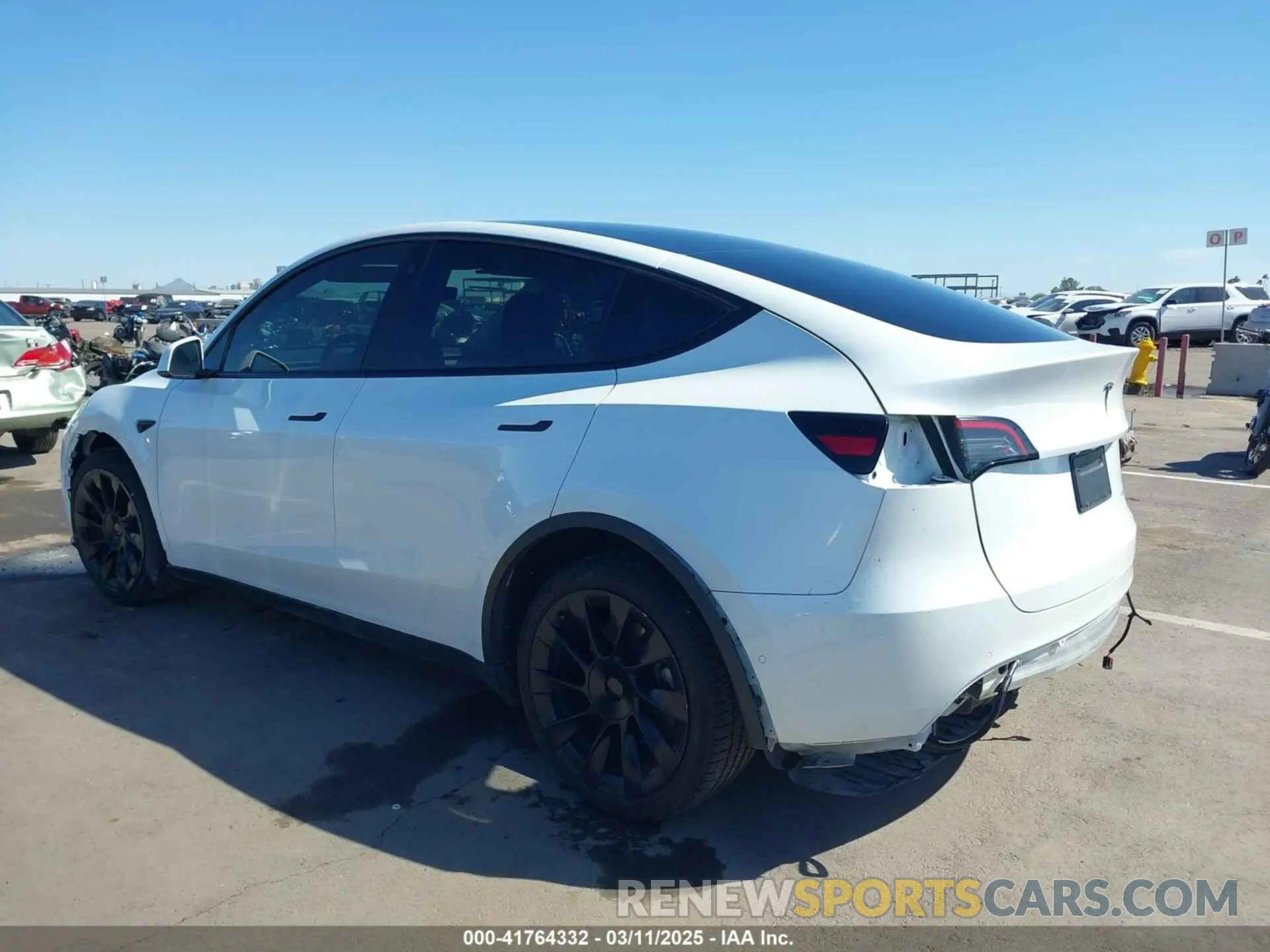 3 Фотография поврежденного автомобиля 7SAYGDEE9NA017284 TESLA MODEL Y 2022