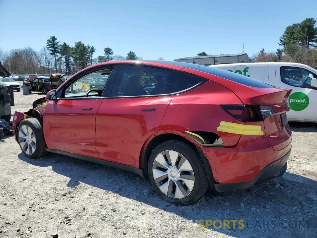 2 Фотография поврежденного автомобиля 7SAYGDEE9NA019973 TESLA MODEL Y 2022