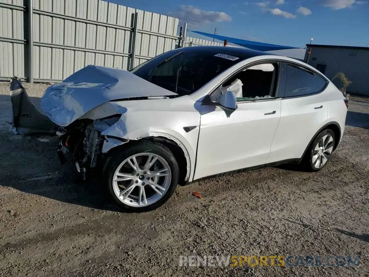 1 Photograph of a damaged car 7SAYGDEE9NF331729 TESLA MODEL Y 2022