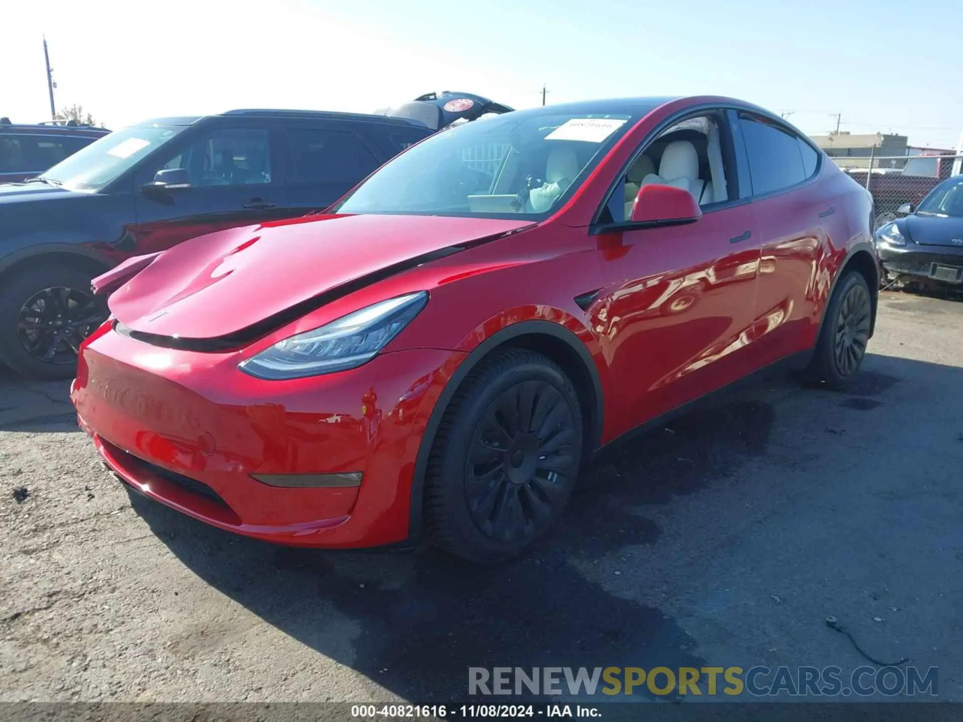 2 Photograph of a damaged car 7SAYGDEE9NF407840 TESLA MODEL Y 2022