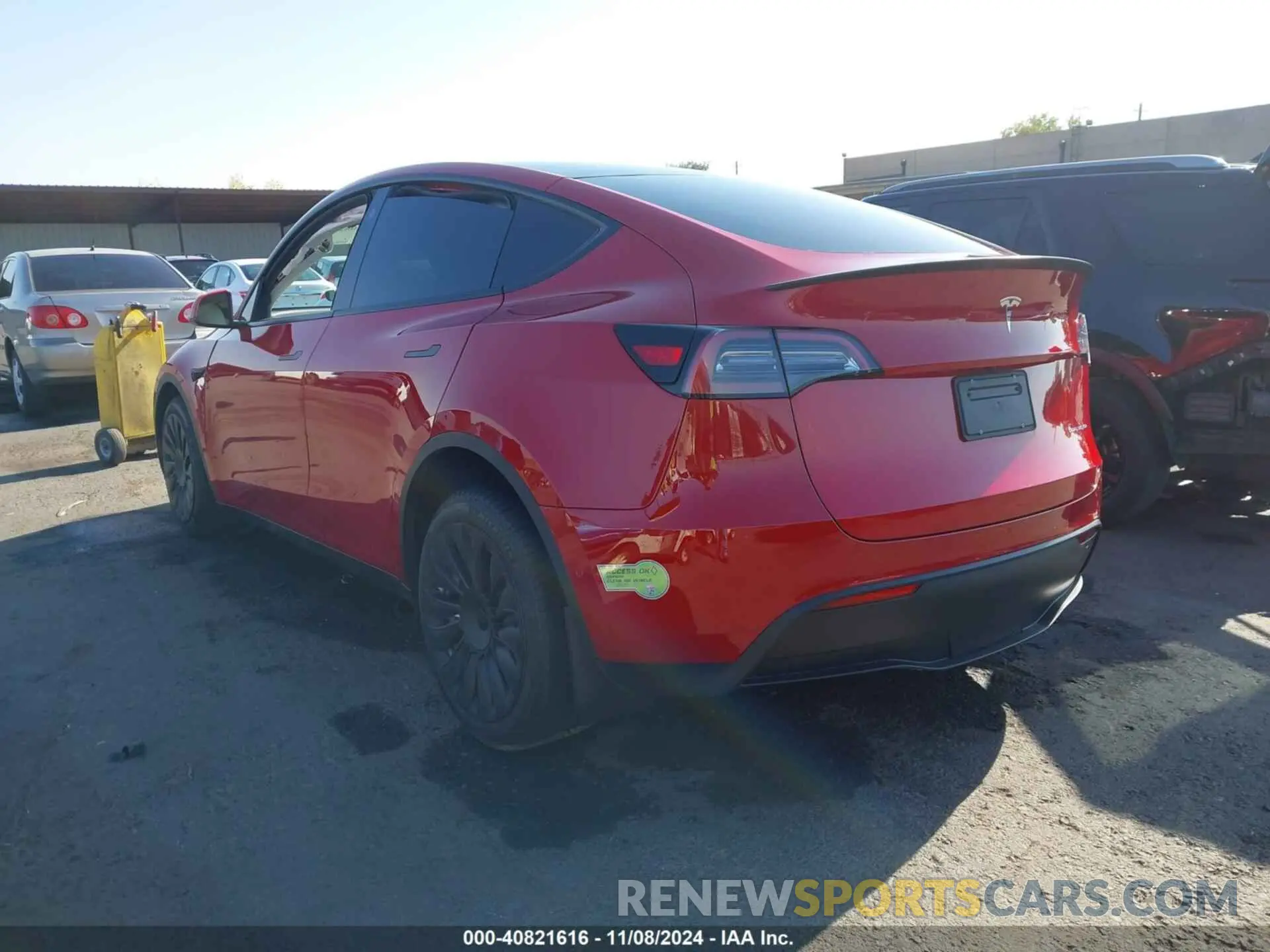 3 Photograph of a damaged car 7SAYGDEE9NF407840 TESLA MODEL Y 2022