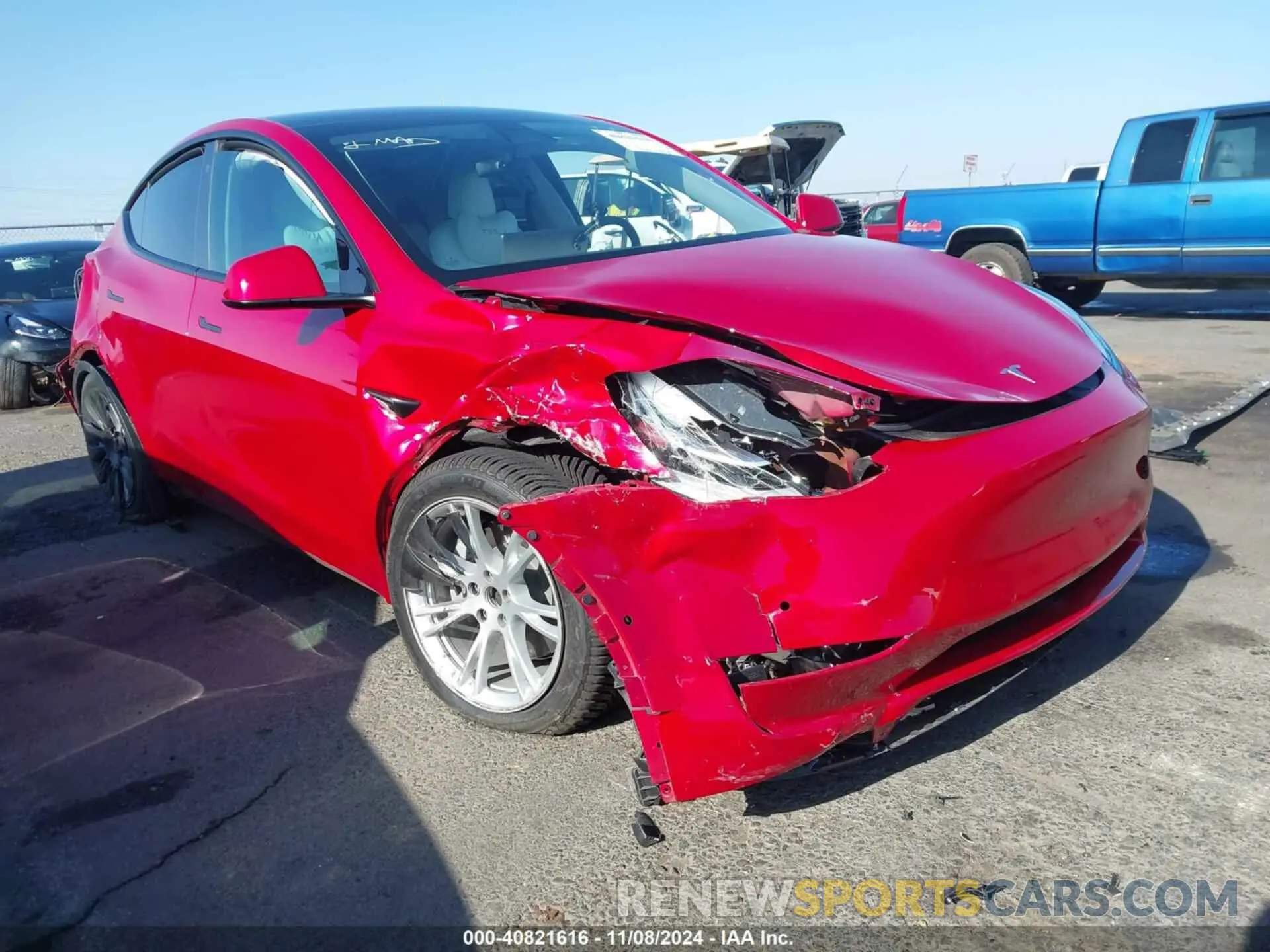 6 Photograph of a damaged car 7SAYGDEE9NF407840 TESLA MODEL Y 2022