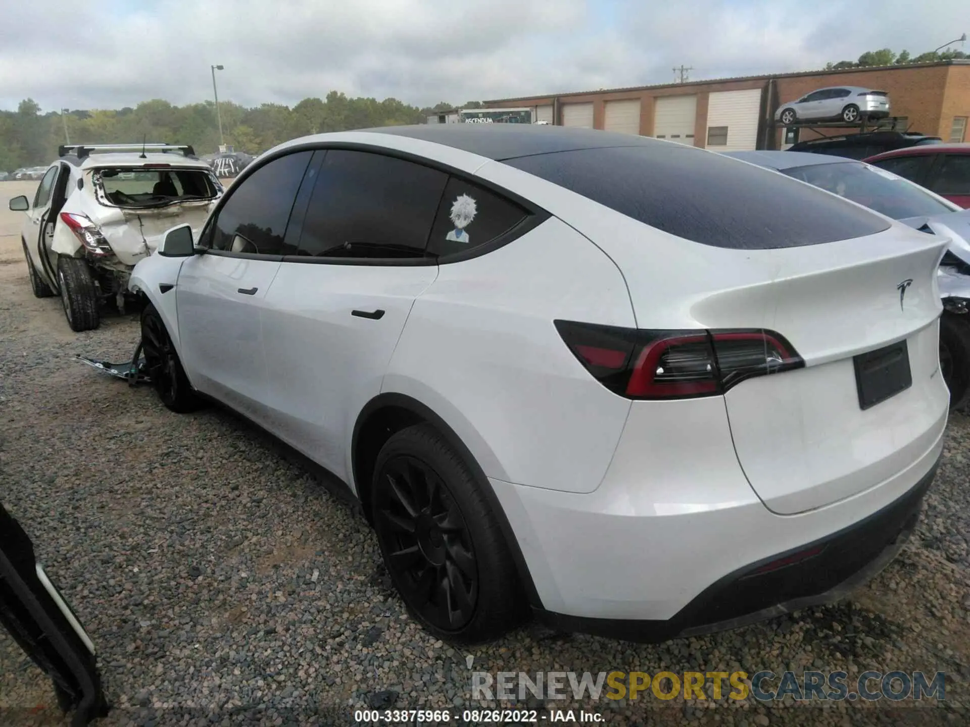 3 Фотография поврежденного автомобиля 7SAYGDEE9NF419647 TESLA MODEL Y 2022