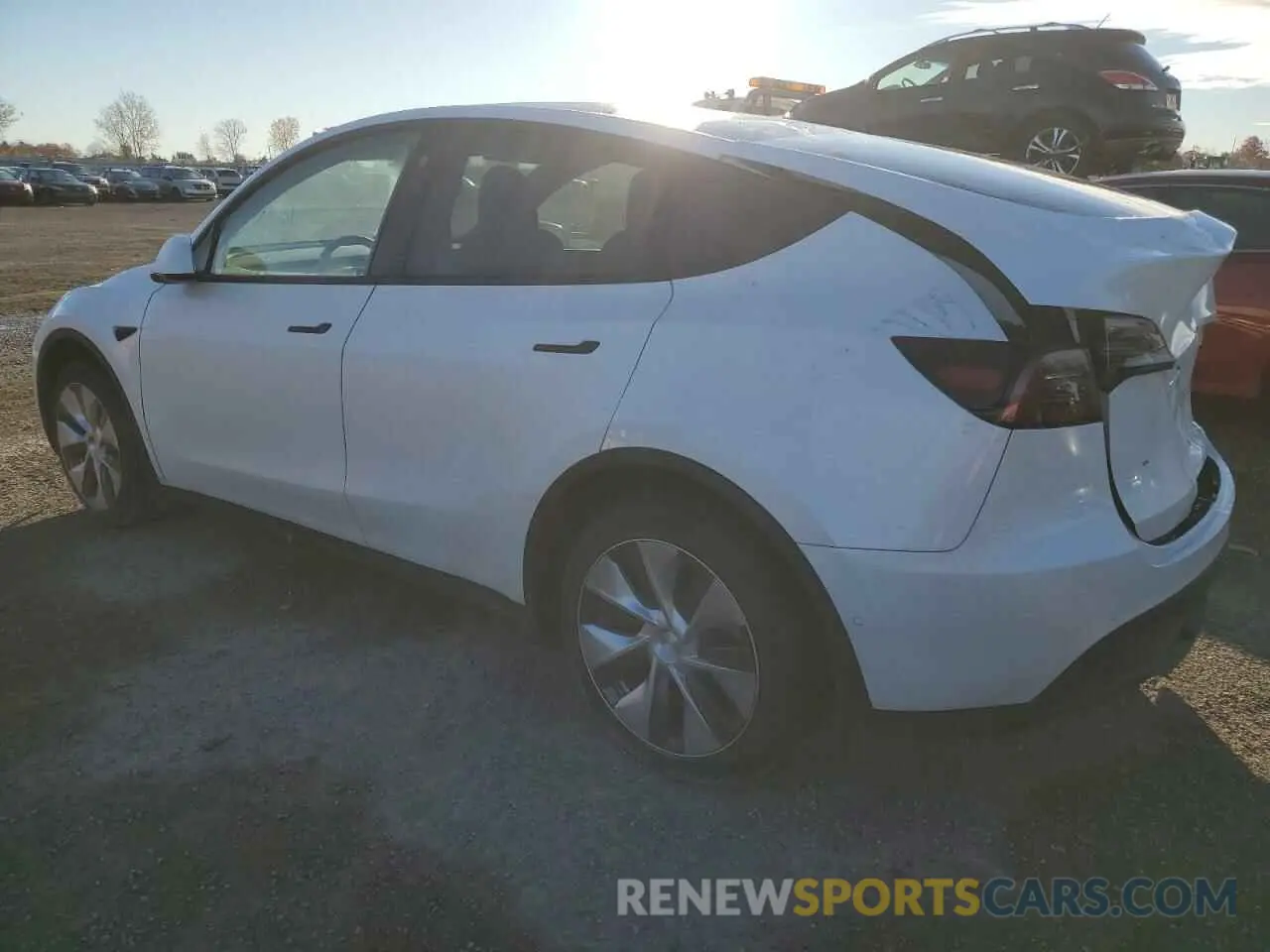 2 Фотография поврежденного автомобиля 7SAYGDEE9NF430275 TESLA MODEL Y 2022