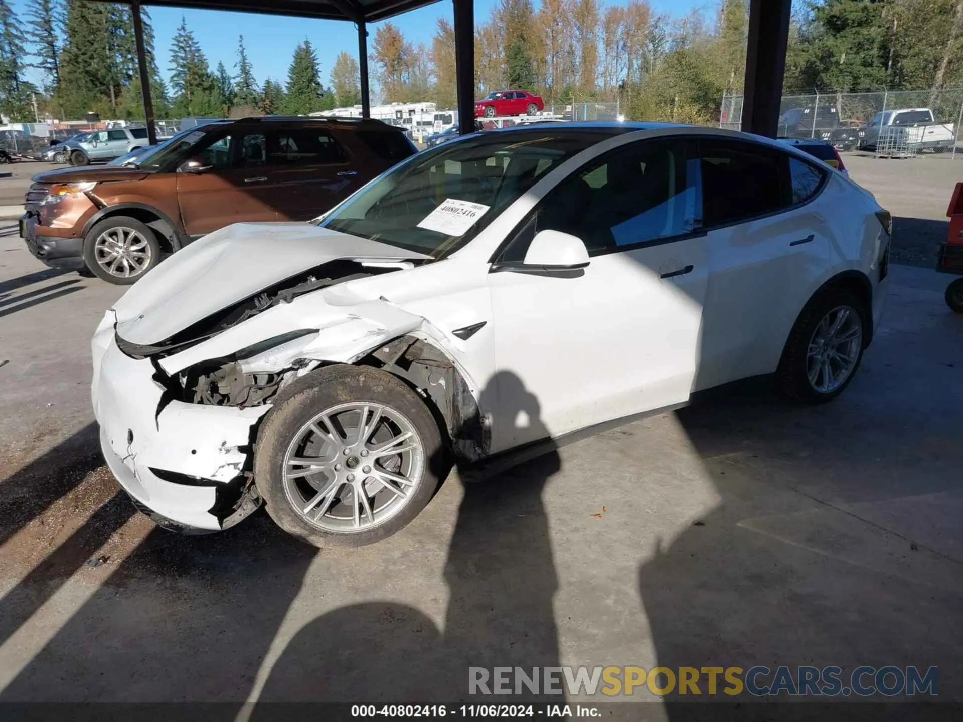 2 Фотография поврежденного автомобиля 7SAYGDEE9NF437503 TESLA MODEL Y 2022