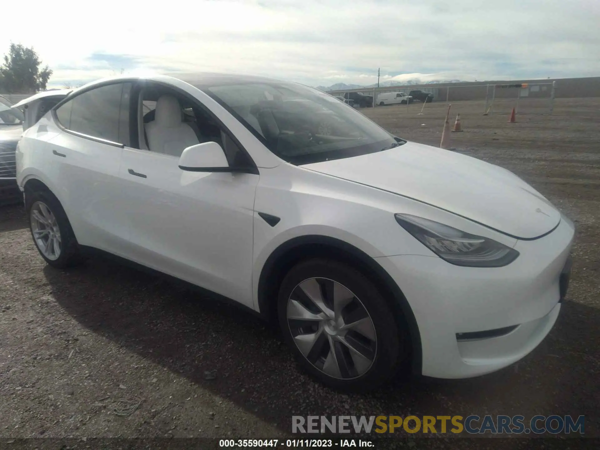 1 Photograph of a damaged car 7SAYGDEE9NF437761 TESLA MODEL Y 2022