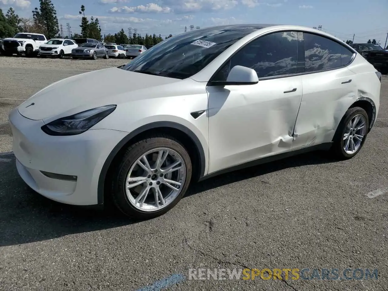 1 Photograph of a damaged car 7SAYGDEE9NF437856 TESLA MODEL Y 2022
