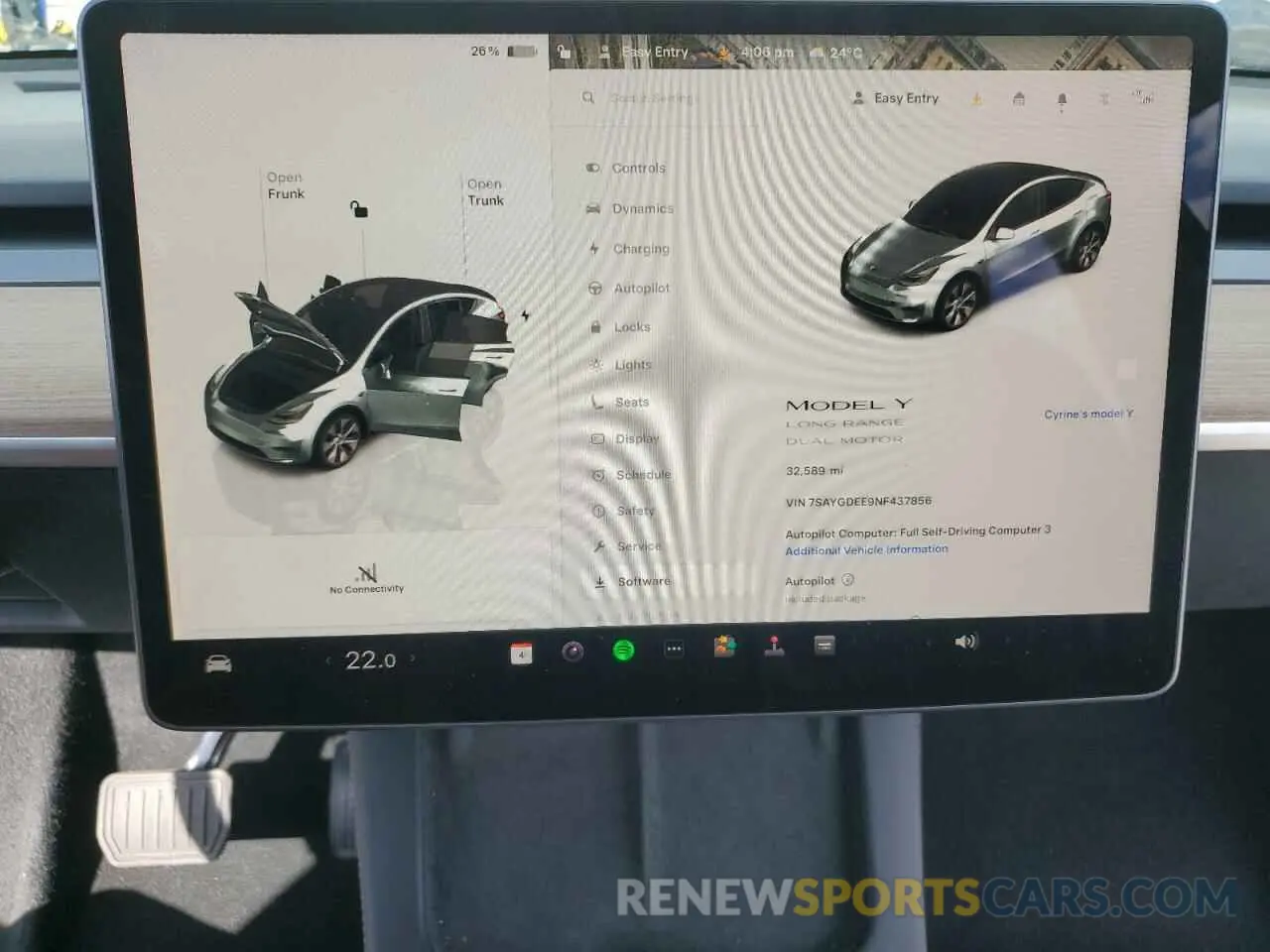9 Photograph of a damaged car 7SAYGDEE9NF437856 TESLA MODEL Y 2022