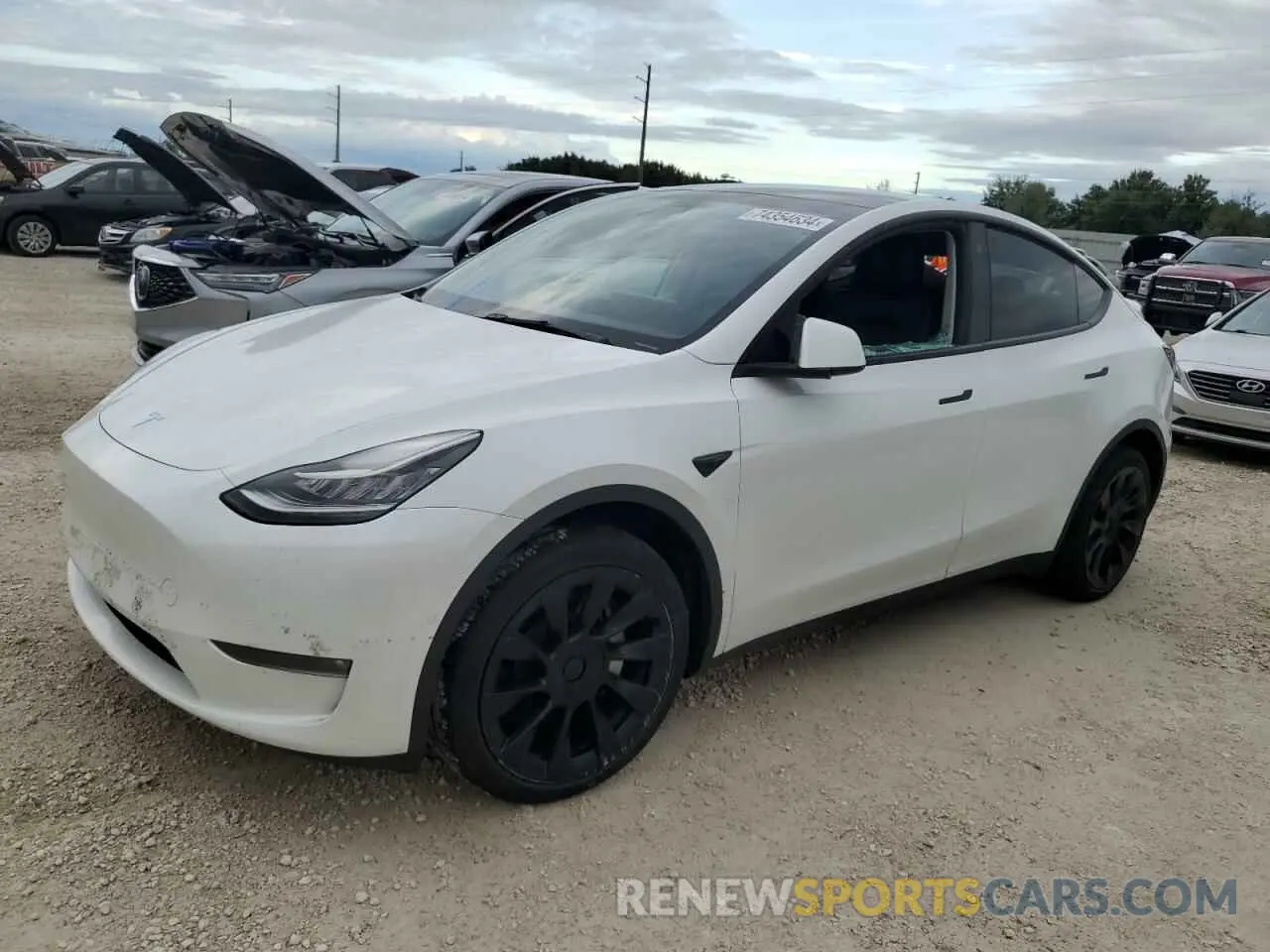 1 Photograph of a damaged car 7SAYGDEE9NF460196 TESLA MODEL Y 2022