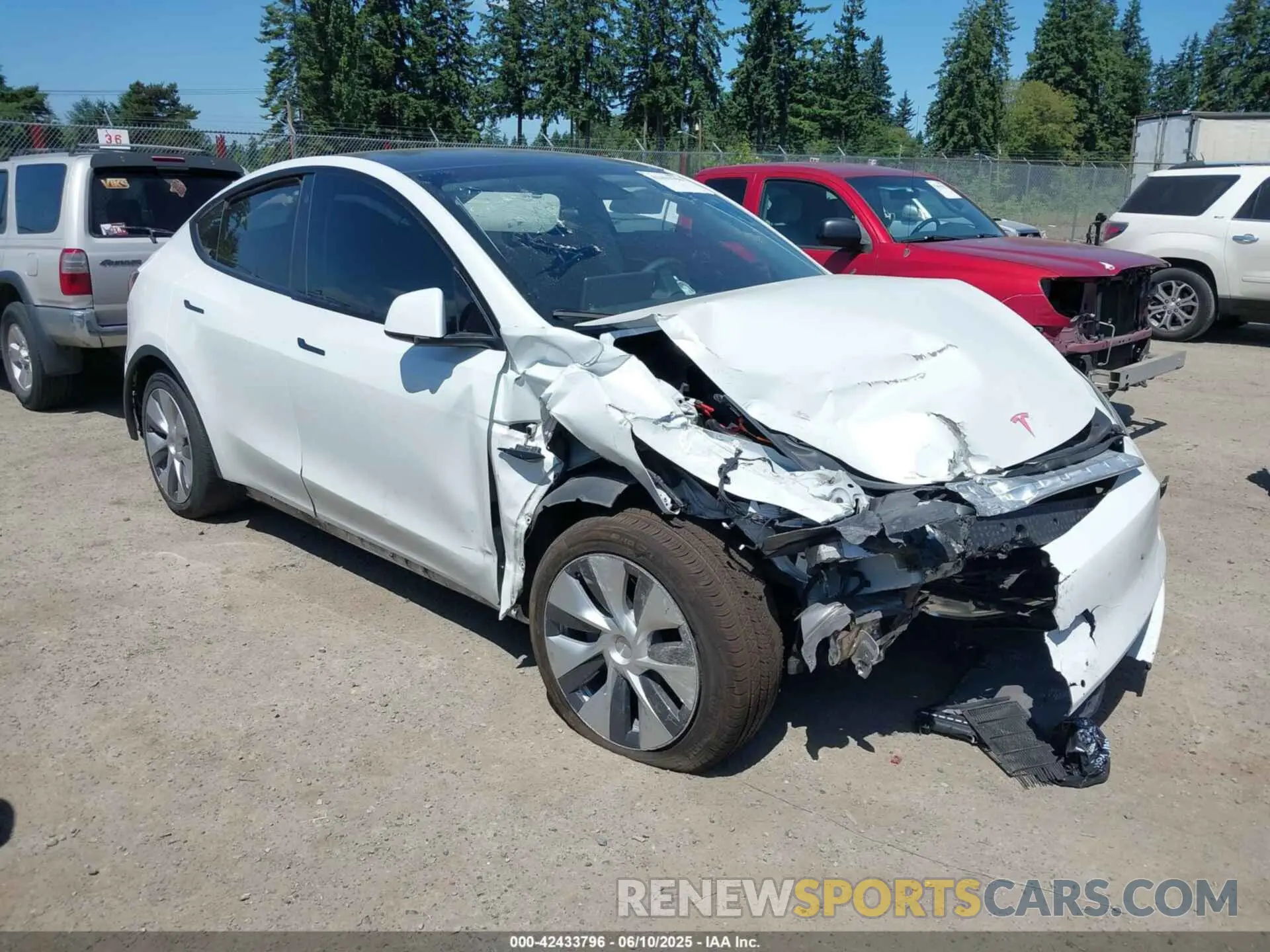 1 Фотография поврежденного автомобиля 7SAYGDEE9NF509655 TESLA MODEL Y 2022