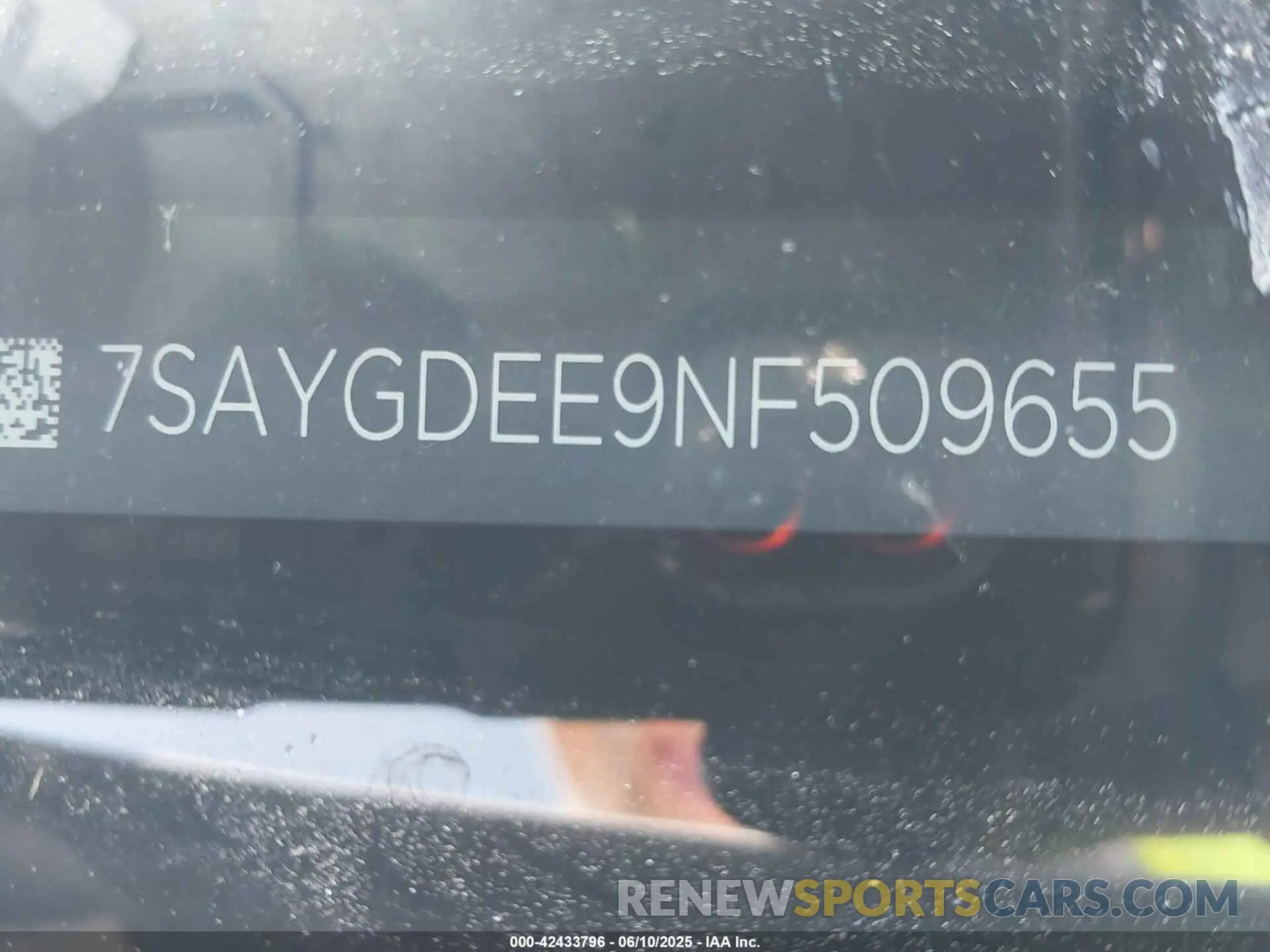 22 Фотография поврежденного автомобиля 7SAYGDEE9NF509655 TESLA MODEL Y 2022
