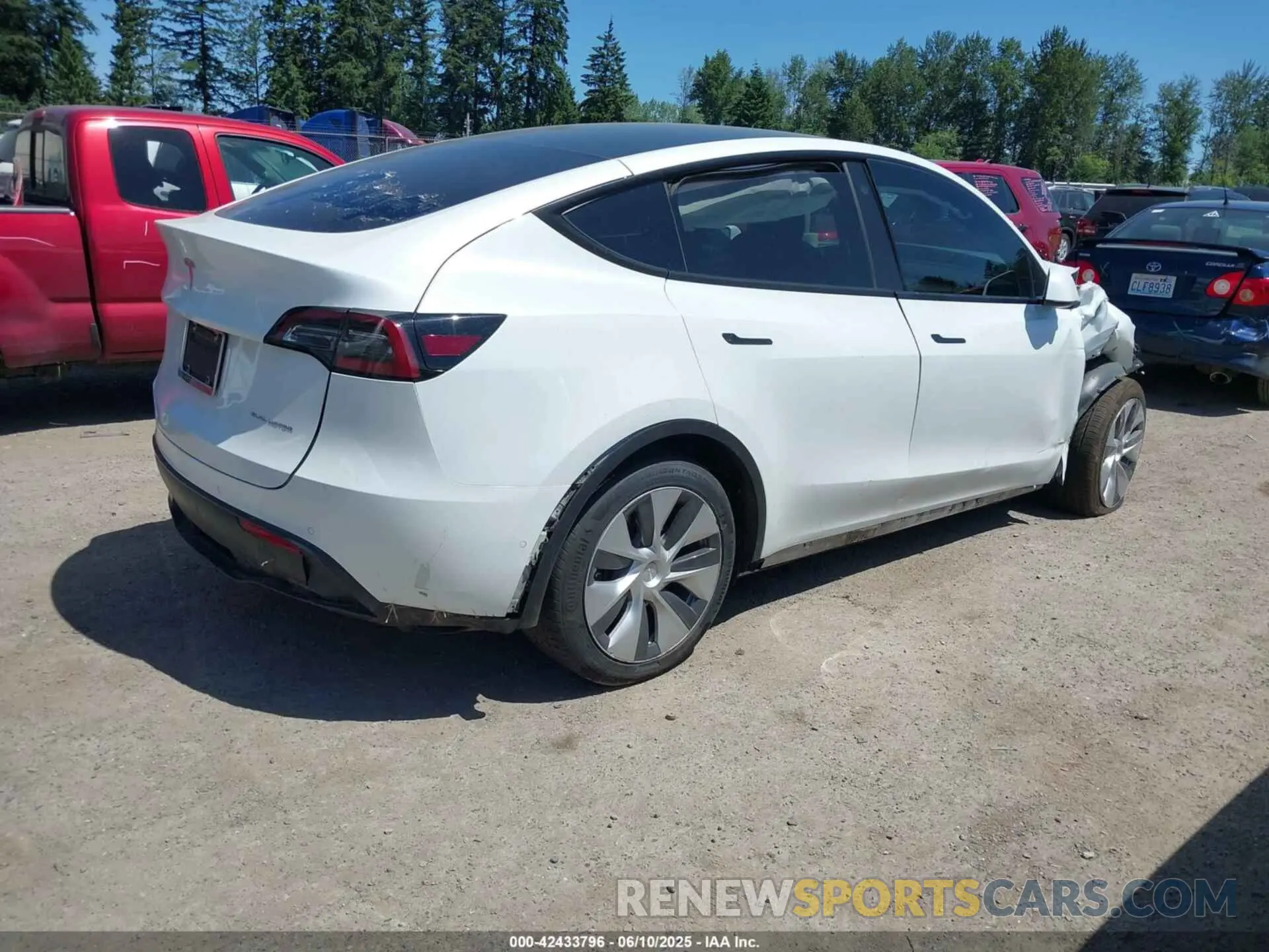 4 Фотография поврежденного автомобиля 7SAYGDEE9NF509655 TESLA MODEL Y 2022