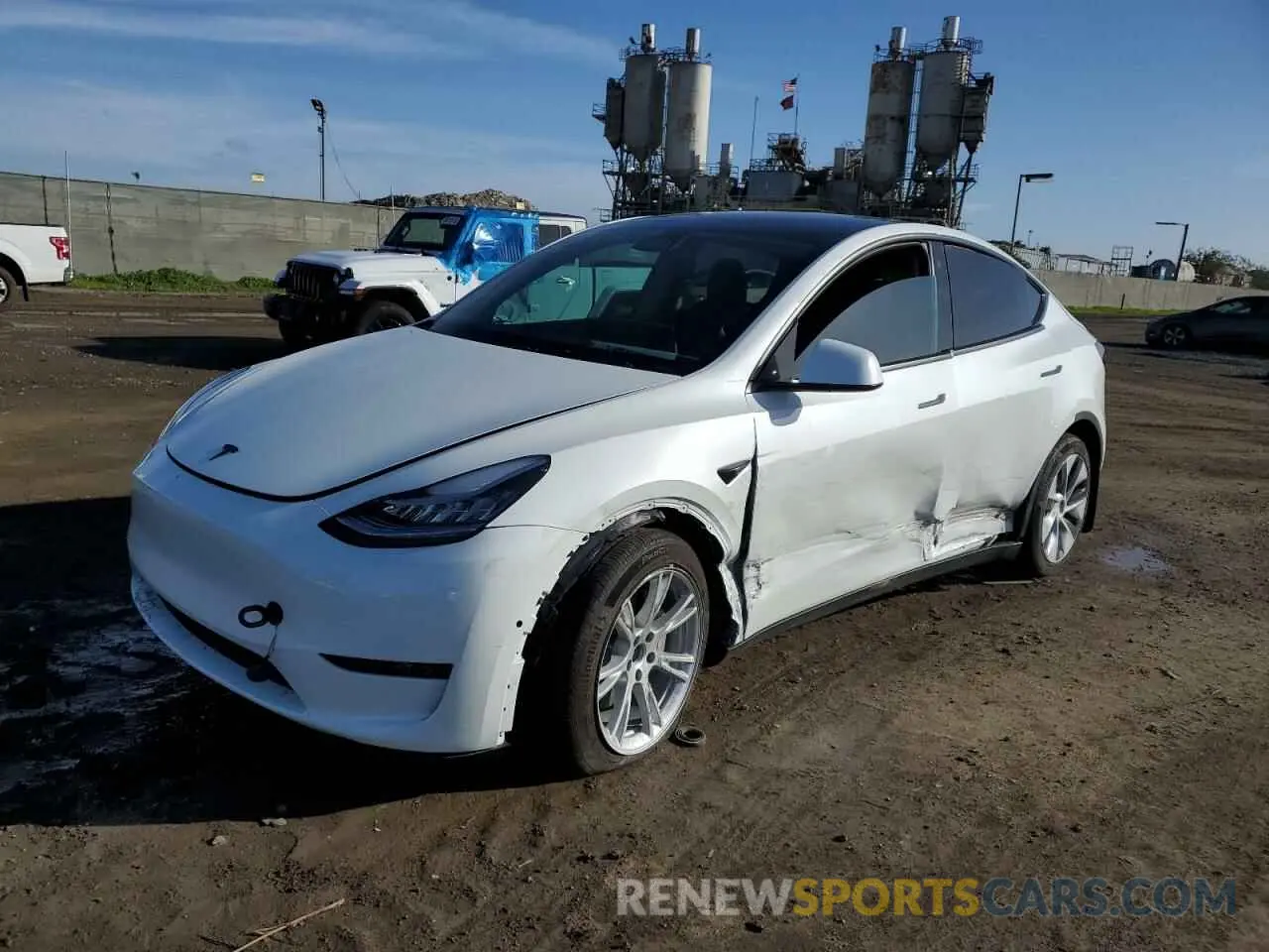 1 Photograph of a damaged car 7SAYGDEE9NF511079 TESLA MODEL Y 2022