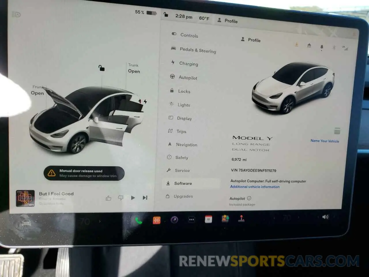 9 Photograph of a damaged car 7SAYGDEE9NF511079 TESLA MODEL Y 2022