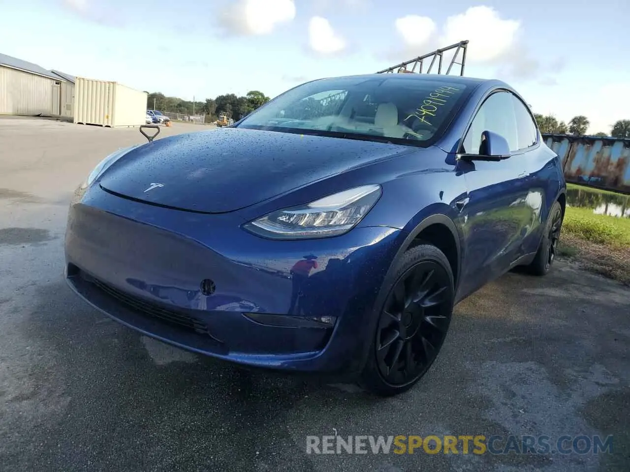 1 Photograph of a damaged car 7SAYGDEEXNF310825 TESLA MODEL Y 2022