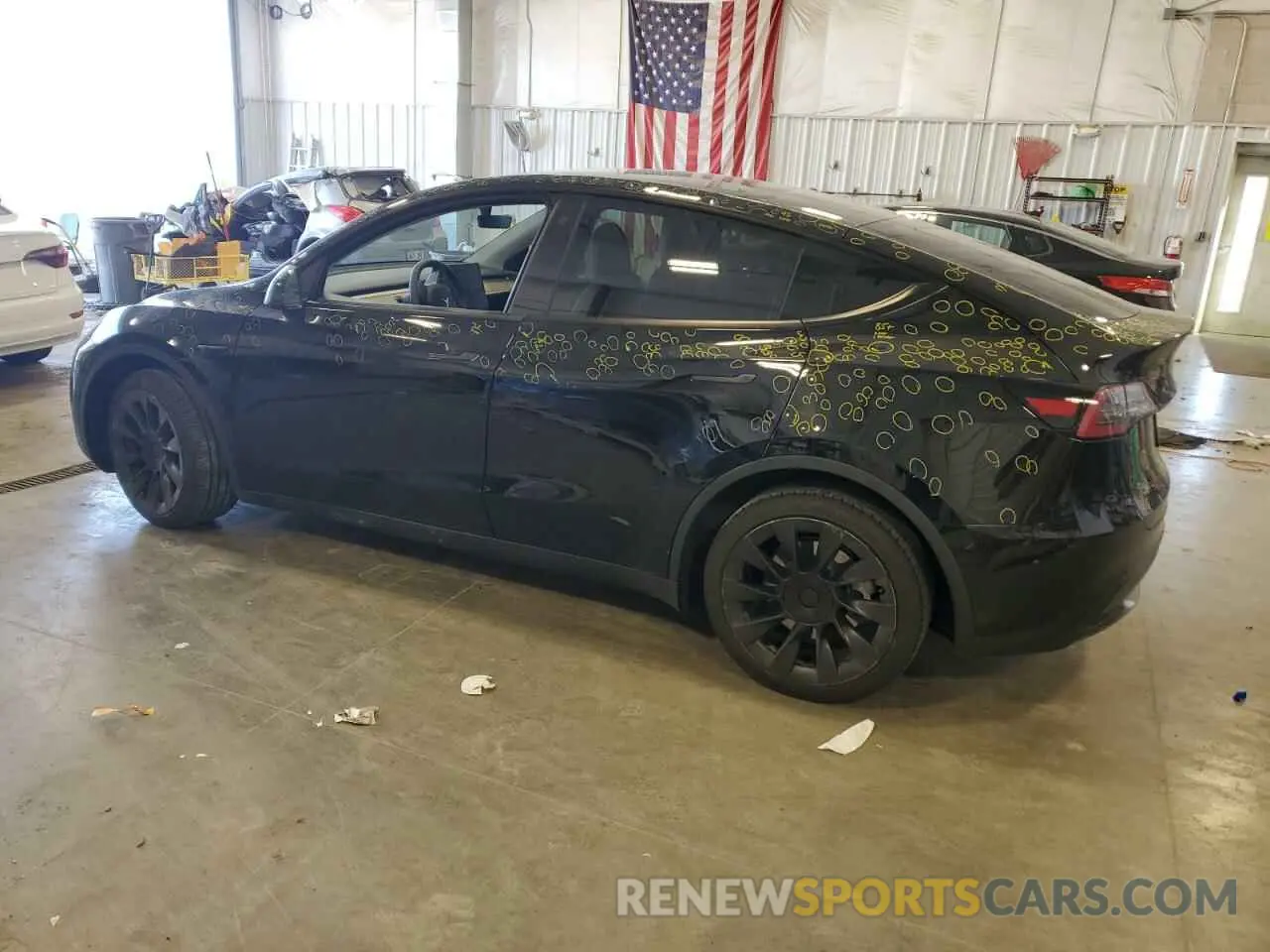 2 Photograph of a damaged car 7SAYGDEEXNF342349 TESLA MODEL Y 2022