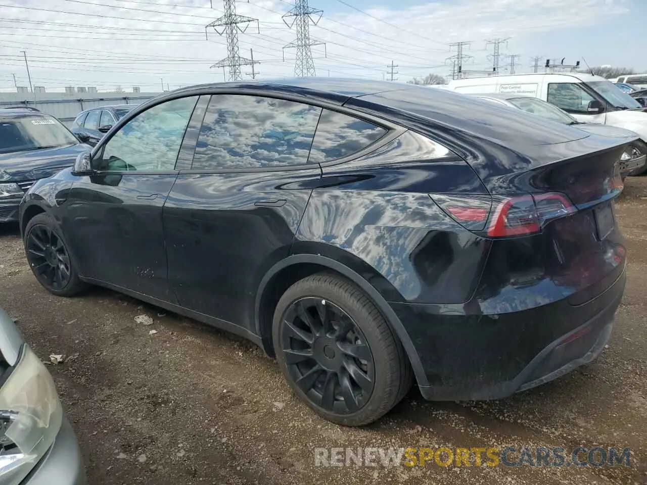 2 Фотография поврежденного автомобиля 7SAYGDEEXNF362343 TESLA MODEL Y 2022