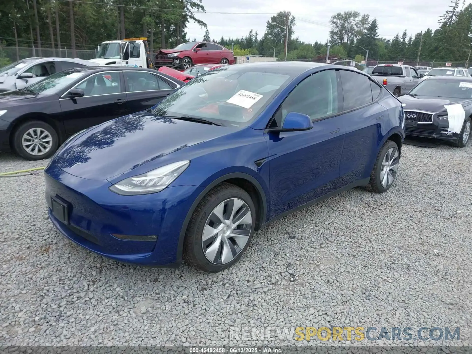 2 Фотография поврежденного автомобиля 7SAYGDEEXNF409340 TESLA MODEL Y 2022