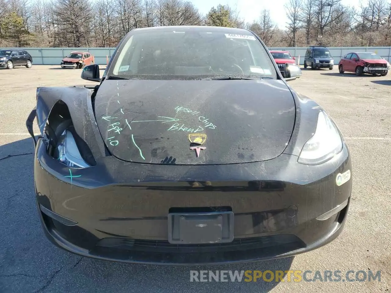 5 Photograph of a damaged car 7SAYGDEEXNF442919 TESLA MODEL Y 2022