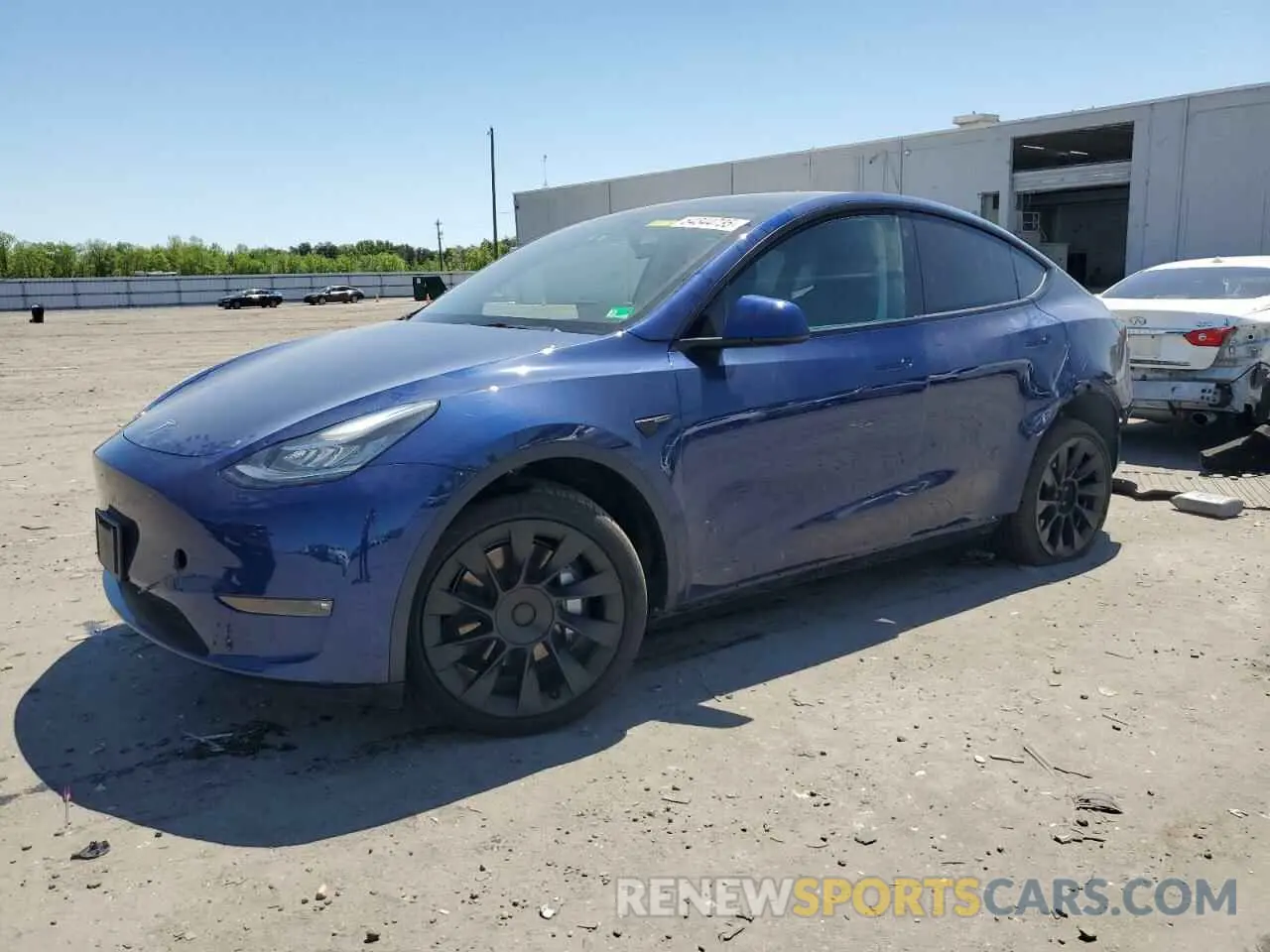 1 Photograph of a damaged car 7SAYGDEEXNF444122 TESLA MODEL Y 2022