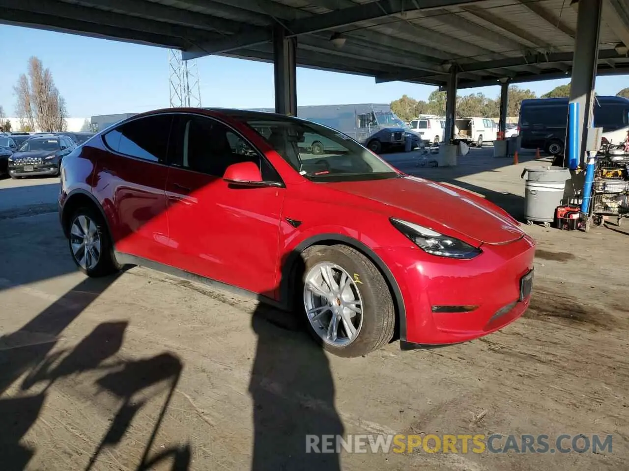 4 Фотография поврежденного автомобиля 7SAYGDEEXNF556855 TESLA MODEL Y 2022