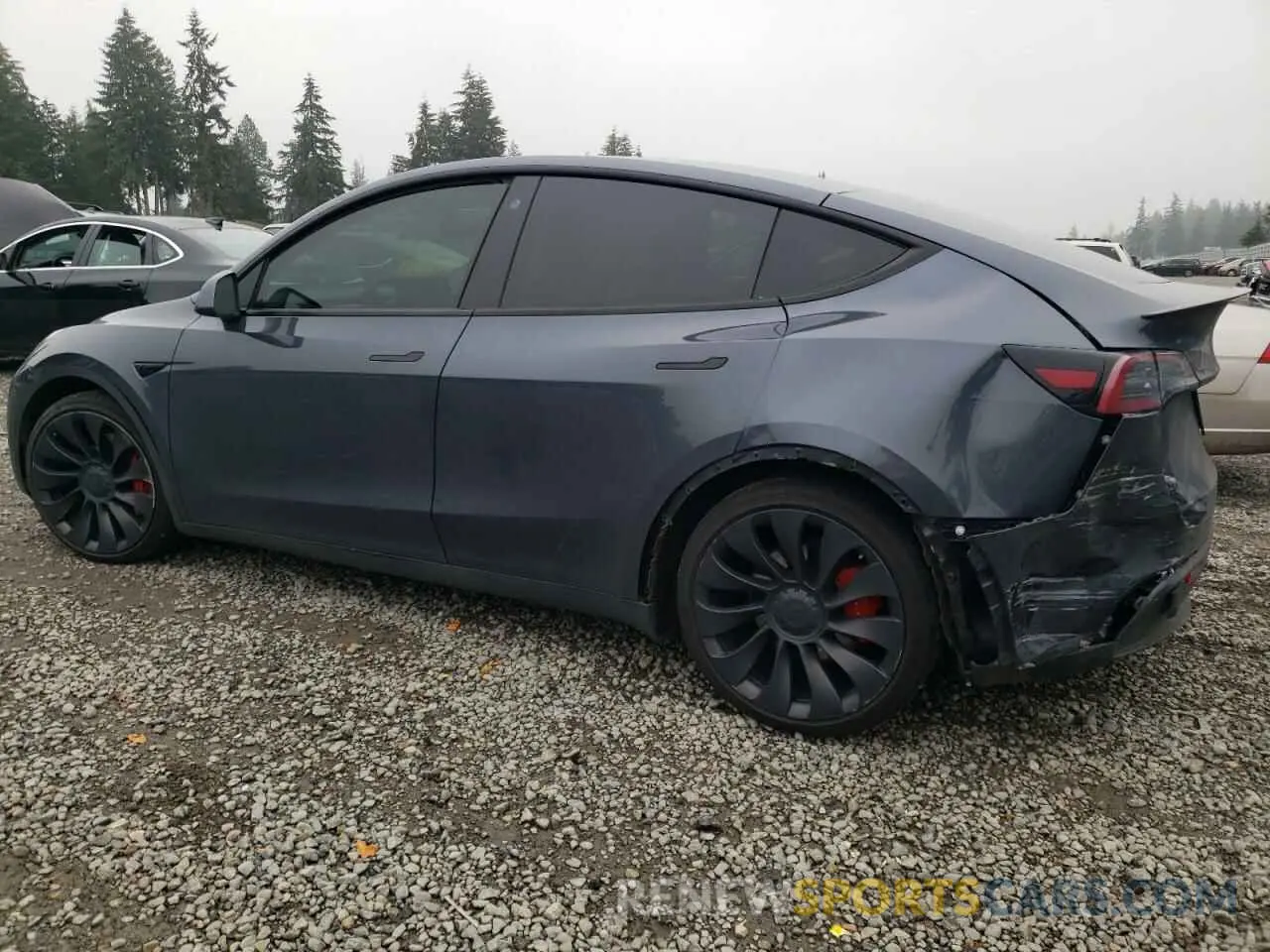 2 Фотография поврежденного автомобиля 7SAYGDEF0NF325407 TESLA MODEL Y 2022