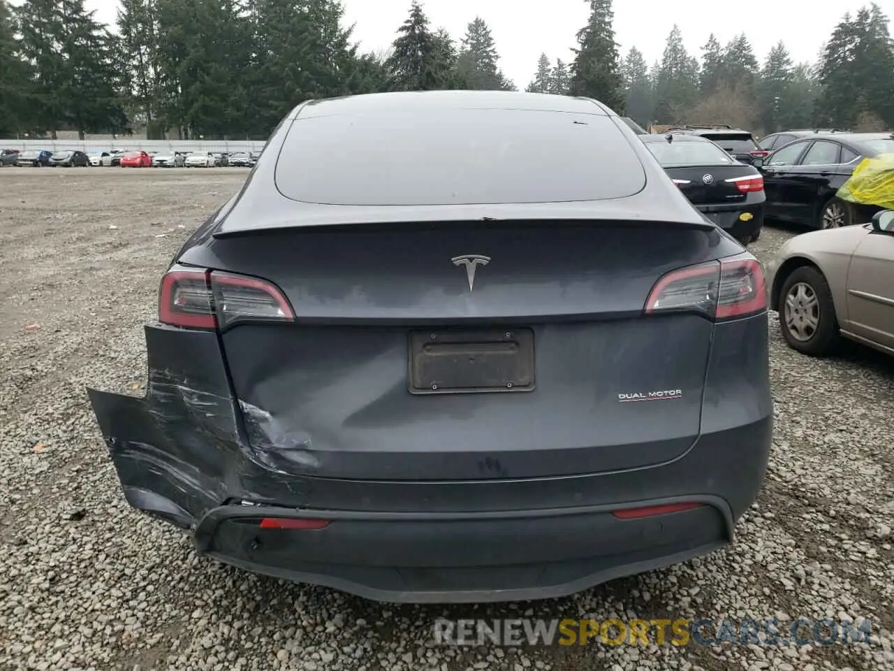 6 Фотография поврежденного автомобиля 7SAYGDEF0NF325407 TESLA MODEL Y 2022