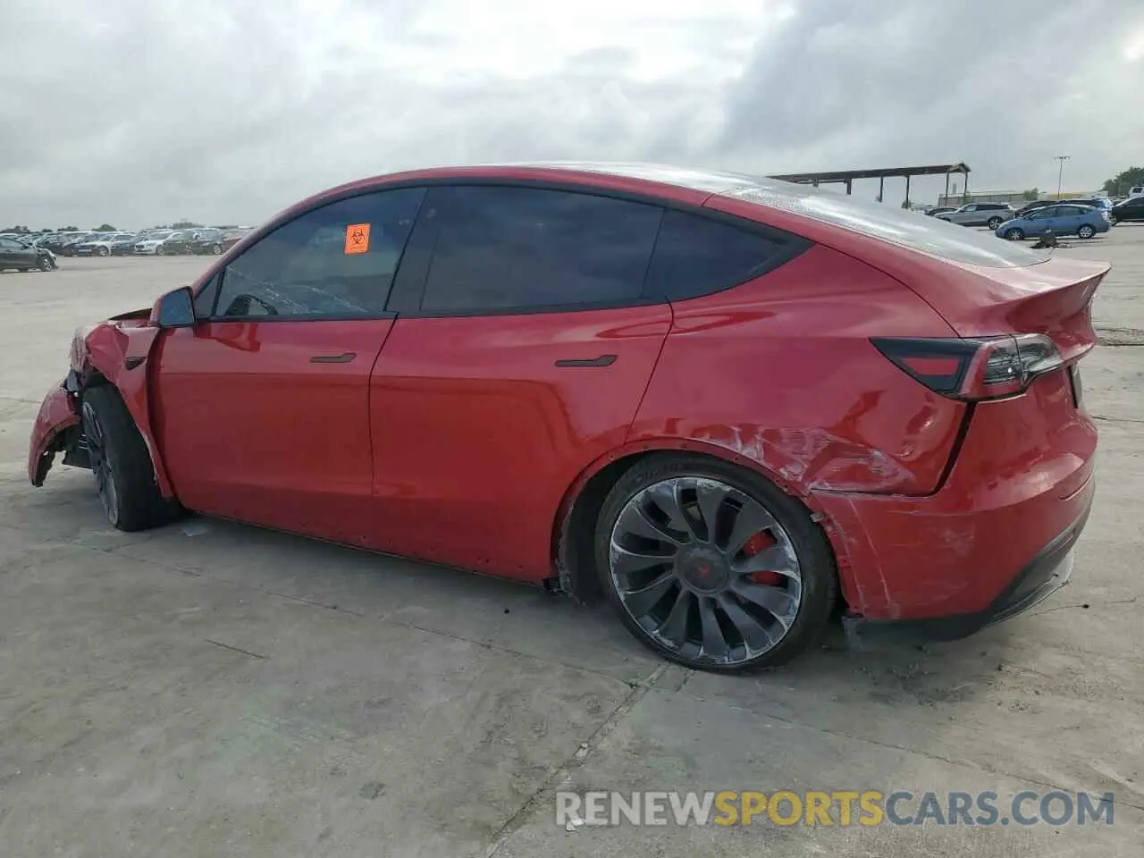 2 Photograph of a damaged car 7SAYGDEF0NF372307 TESLA MODEL Y 2022