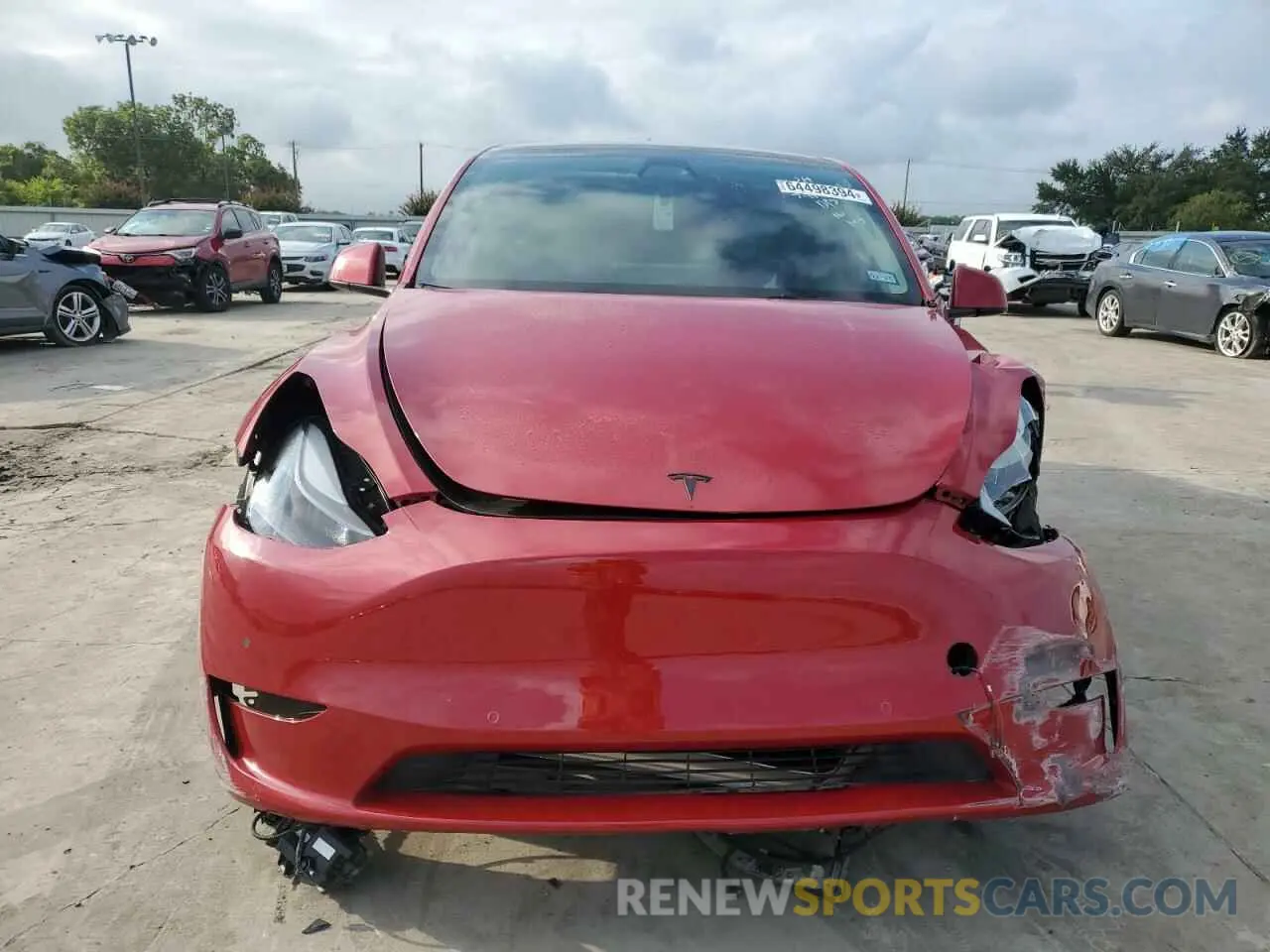 5 Photograph of a damaged car 7SAYGDEF0NF372307 TESLA MODEL Y 2022