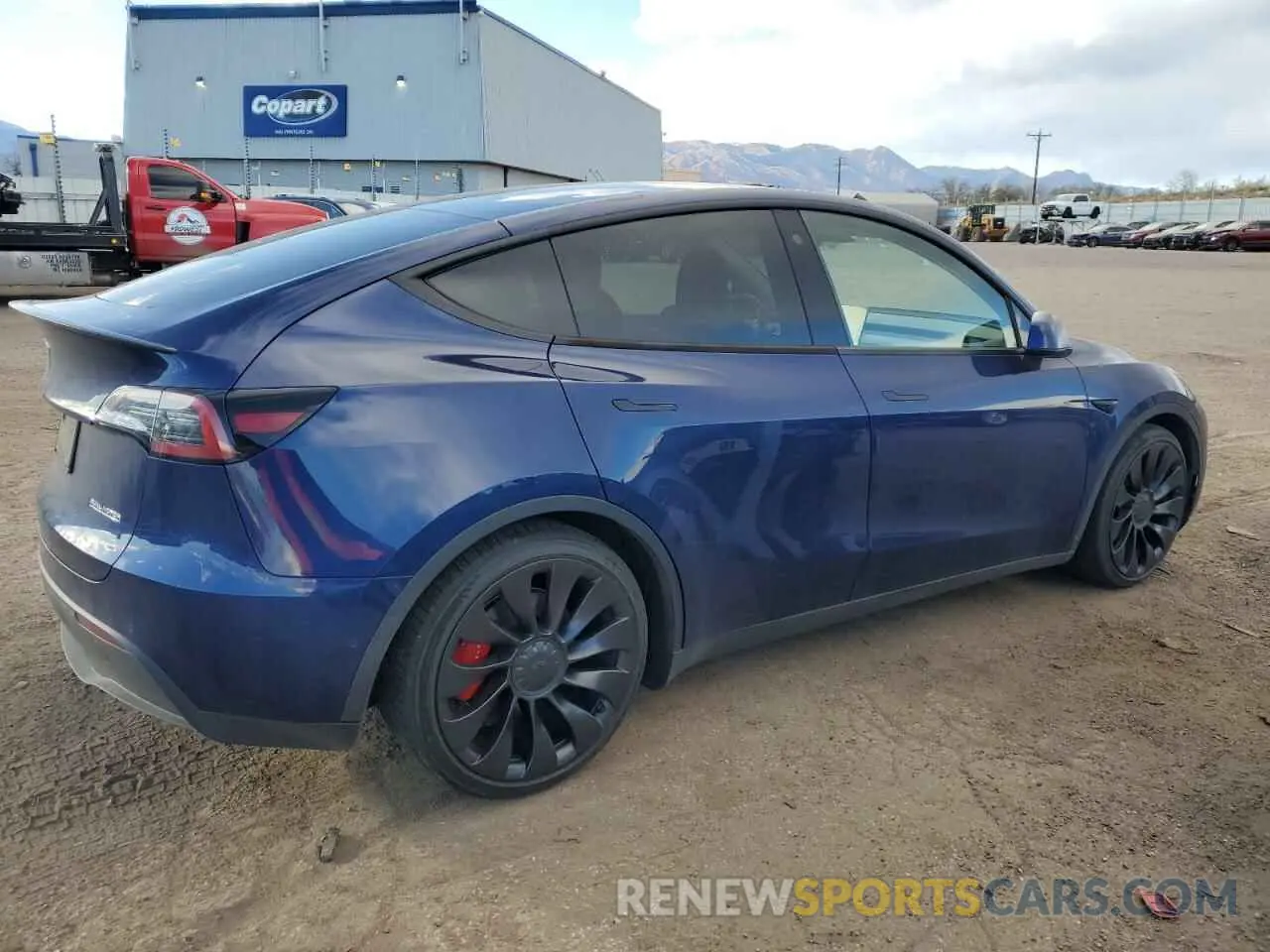 3 Photograph of a damaged car 7SAYGDEF0NF396350 TESLA MODEL Y 2022