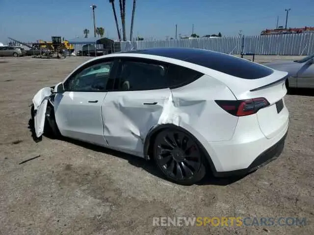 2 Photograph of a damaged car 7SAYGDEF0NF441819 TESLA MODEL Y 2022