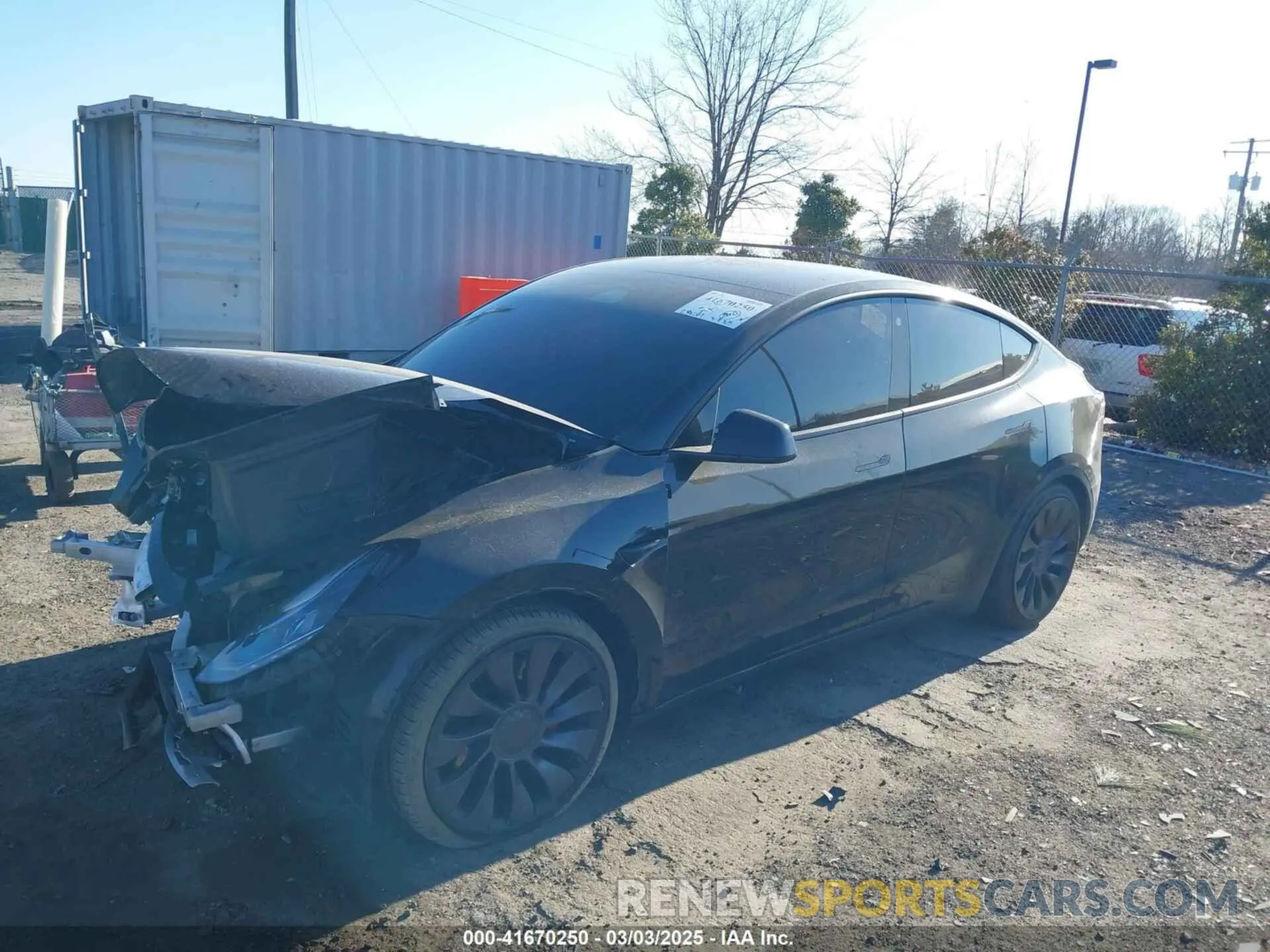 2 Фотография поврежденного автомобиля 7SAYGDEF0NF447460 TESLA MODEL Y 2022