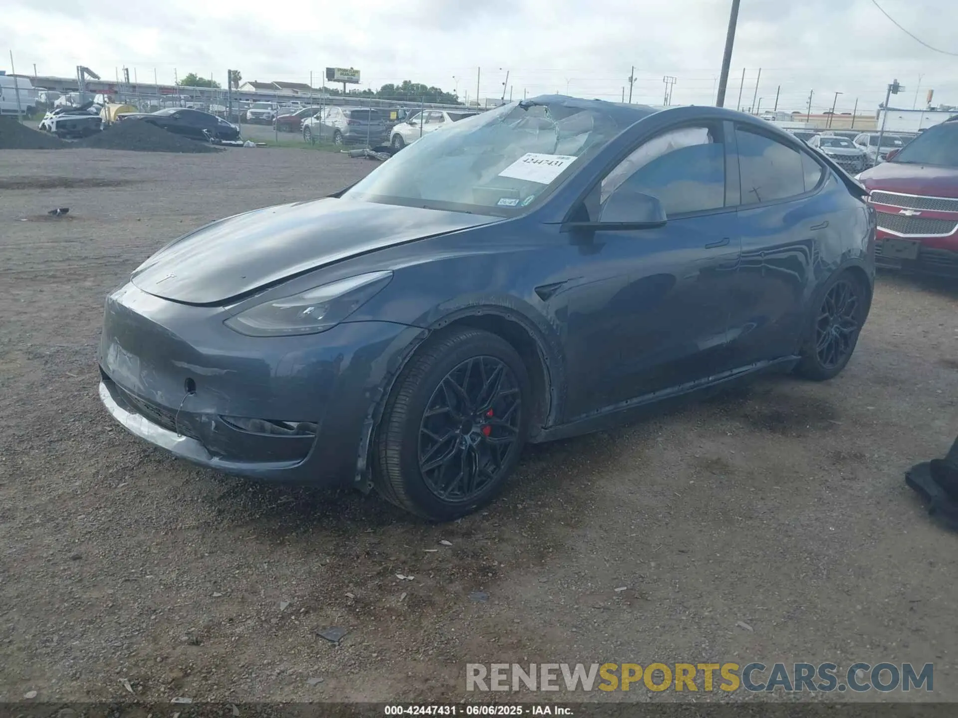 2 Фотография поврежденного автомобиля 7SAYGDEF0NF451671 TESLA MODEL Y 2022