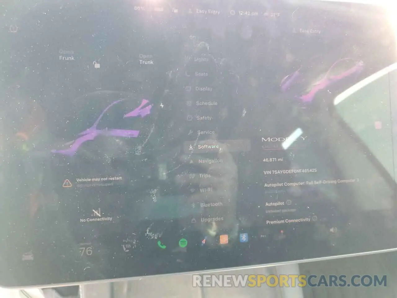 9 Фотография поврежденного автомобиля 7SAYGDEF0NF465425 TESLA MODEL Y 2022