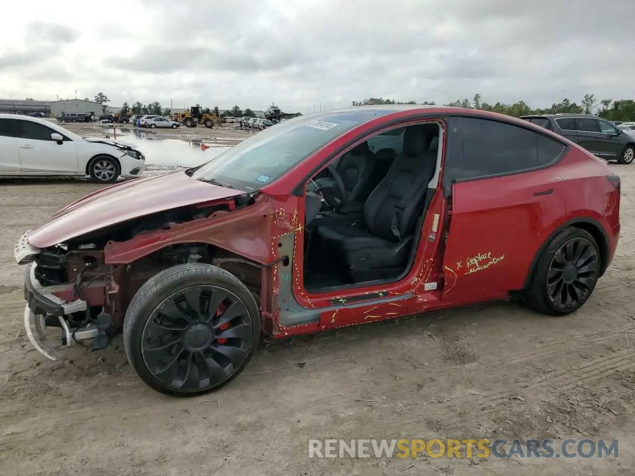1 Photograph of a damaged car 7SAYGDEF0NF468373 TESLA MODEL Y 2022