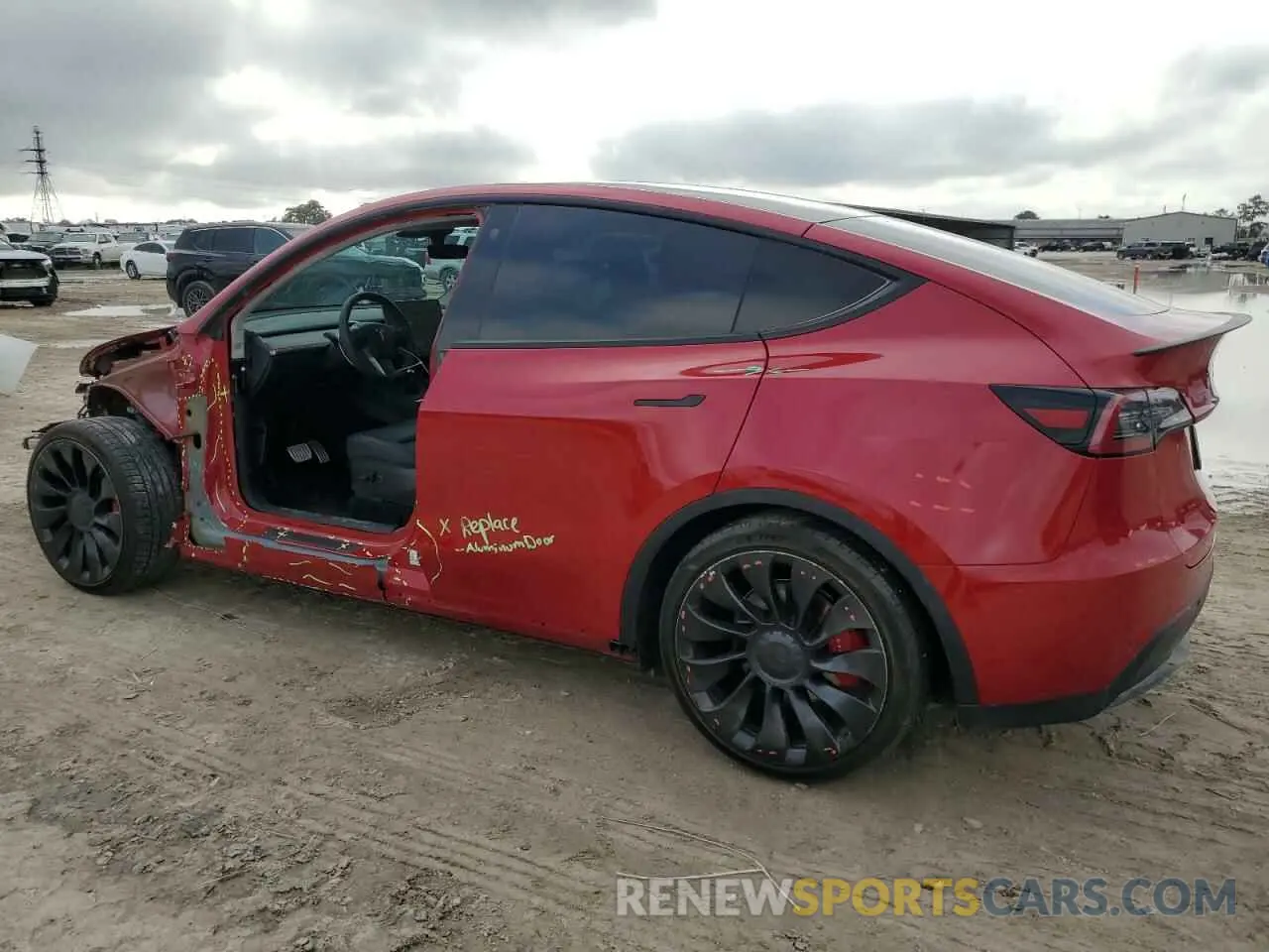 2 Photograph of a damaged car 7SAYGDEF0NF468373 TESLA MODEL Y 2022