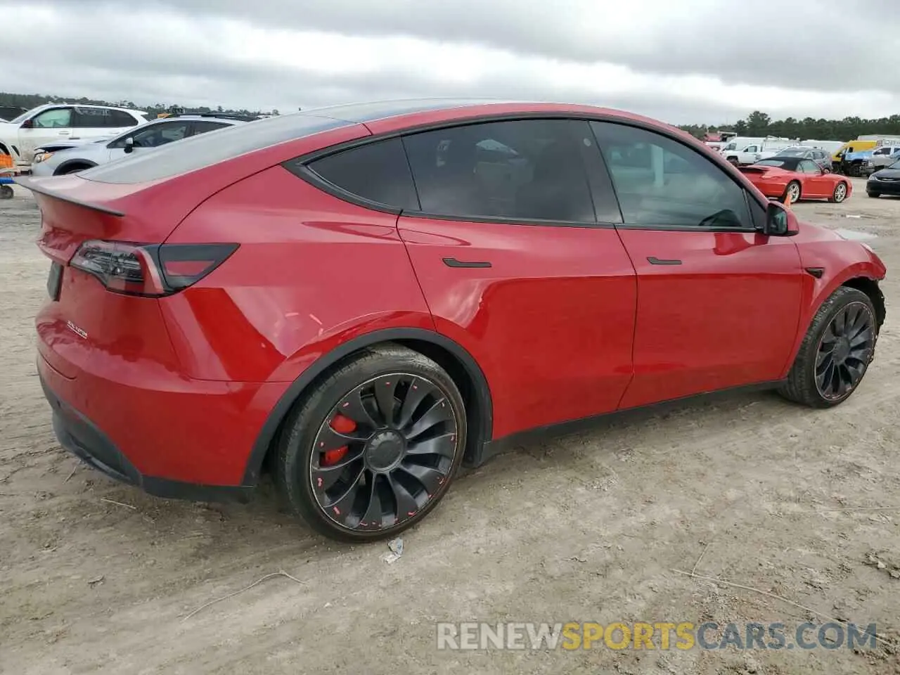 3 Photograph of a damaged car 7SAYGDEF0NF468373 TESLA MODEL Y 2022