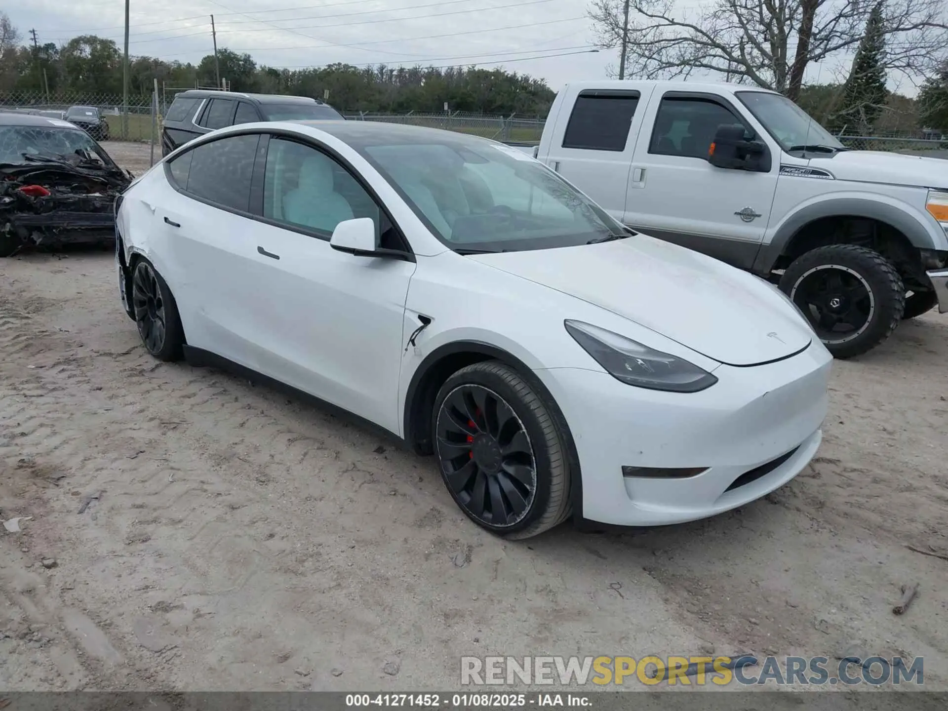 1 Фотография поврежденного автомобиля 7SAYGDEF0NF468566 TESLA MODEL Y 2022