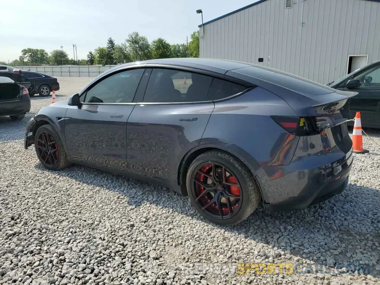 2 Фотография поврежденного автомобиля 7SAYGDEF0NF524165 TESLA MODEL Y 2022