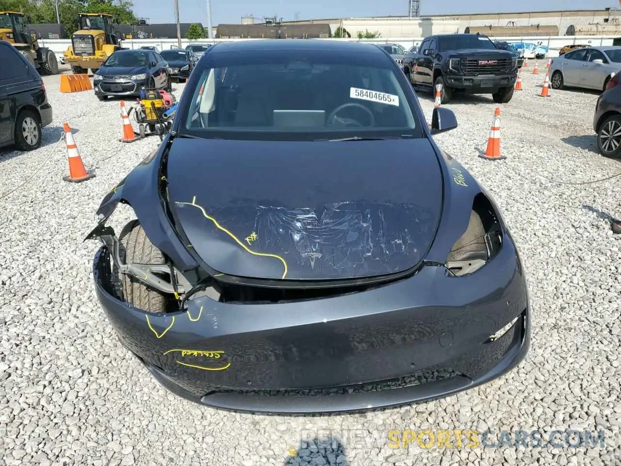 5 Фотография поврежденного автомобиля 7SAYGDEF0NF524165 TESLA MODEL Y 2022