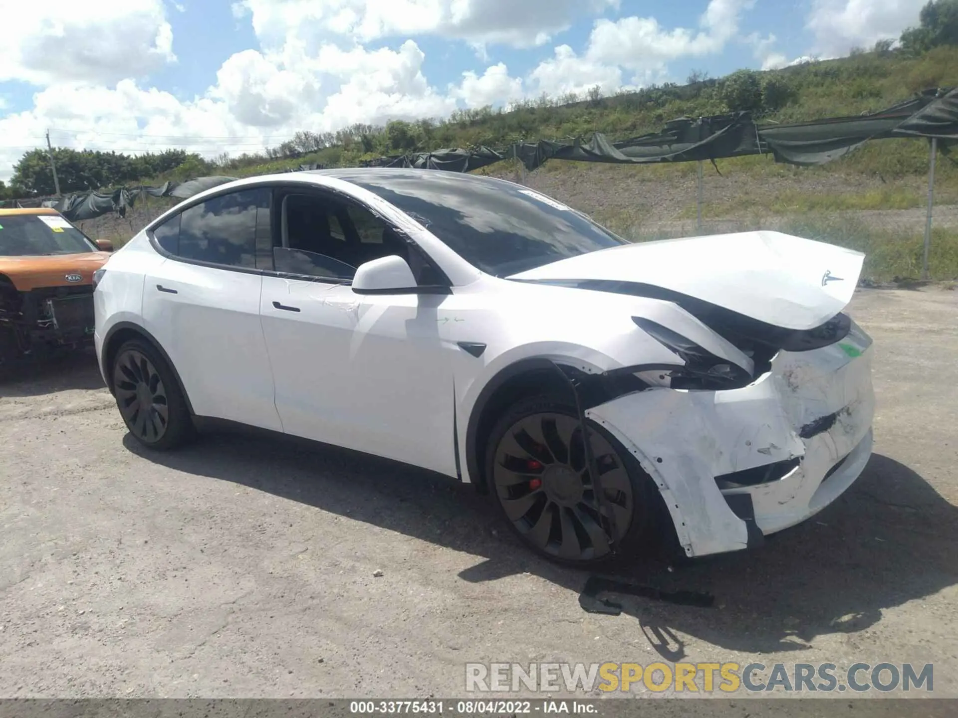 1 Photograph of a damaged car 7SAYGDEF1NF397636 TESLA MODEL Y 2022