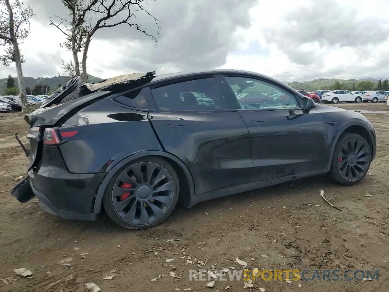 3 Photograph of a damaged car 7SAYGDEF1NF404133 TESLA MODEL Y 2022