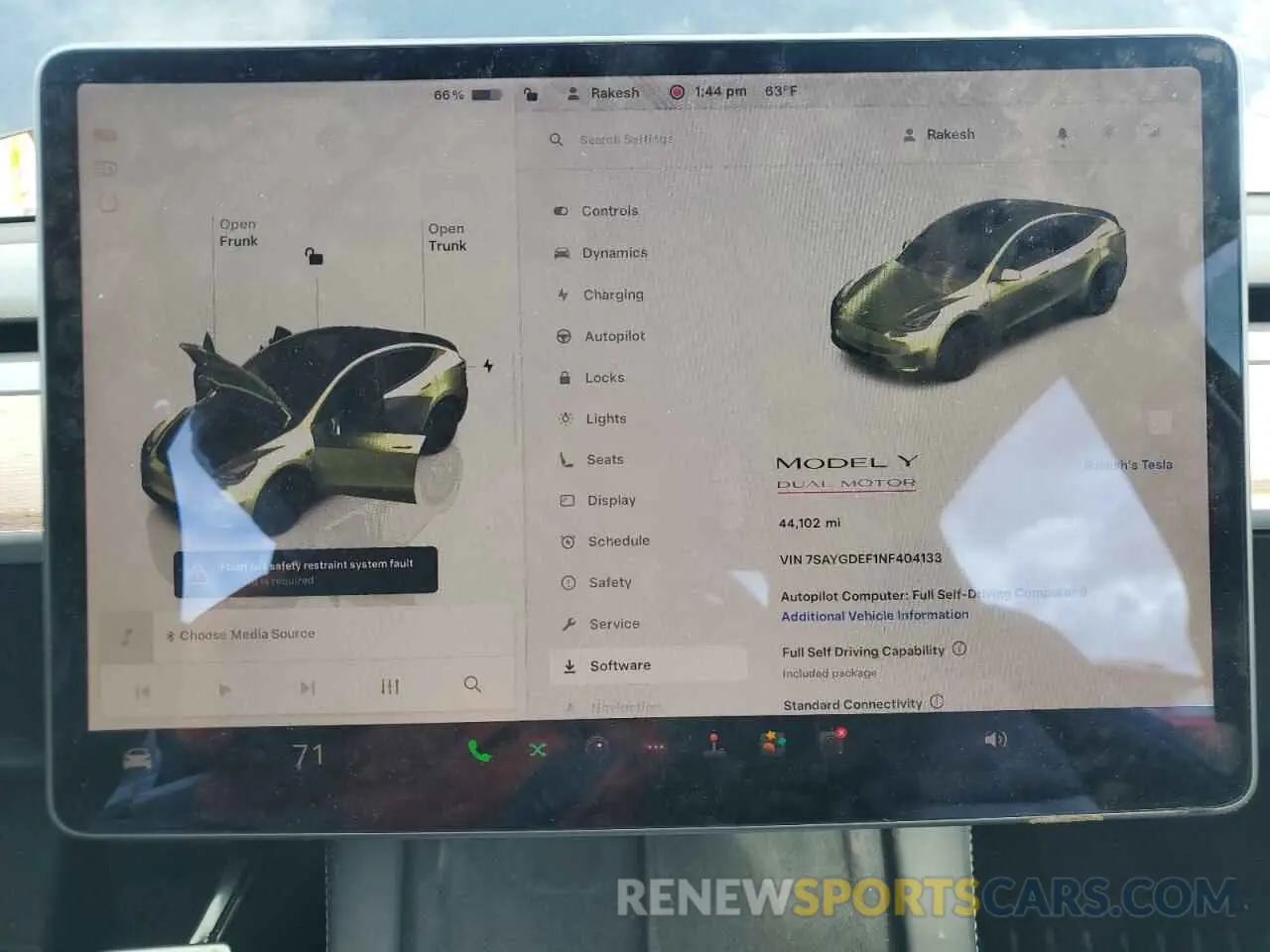 9 Photograph of a damaged car 7SAYGDEF1NF404133 TESLA MODEL Y 2022