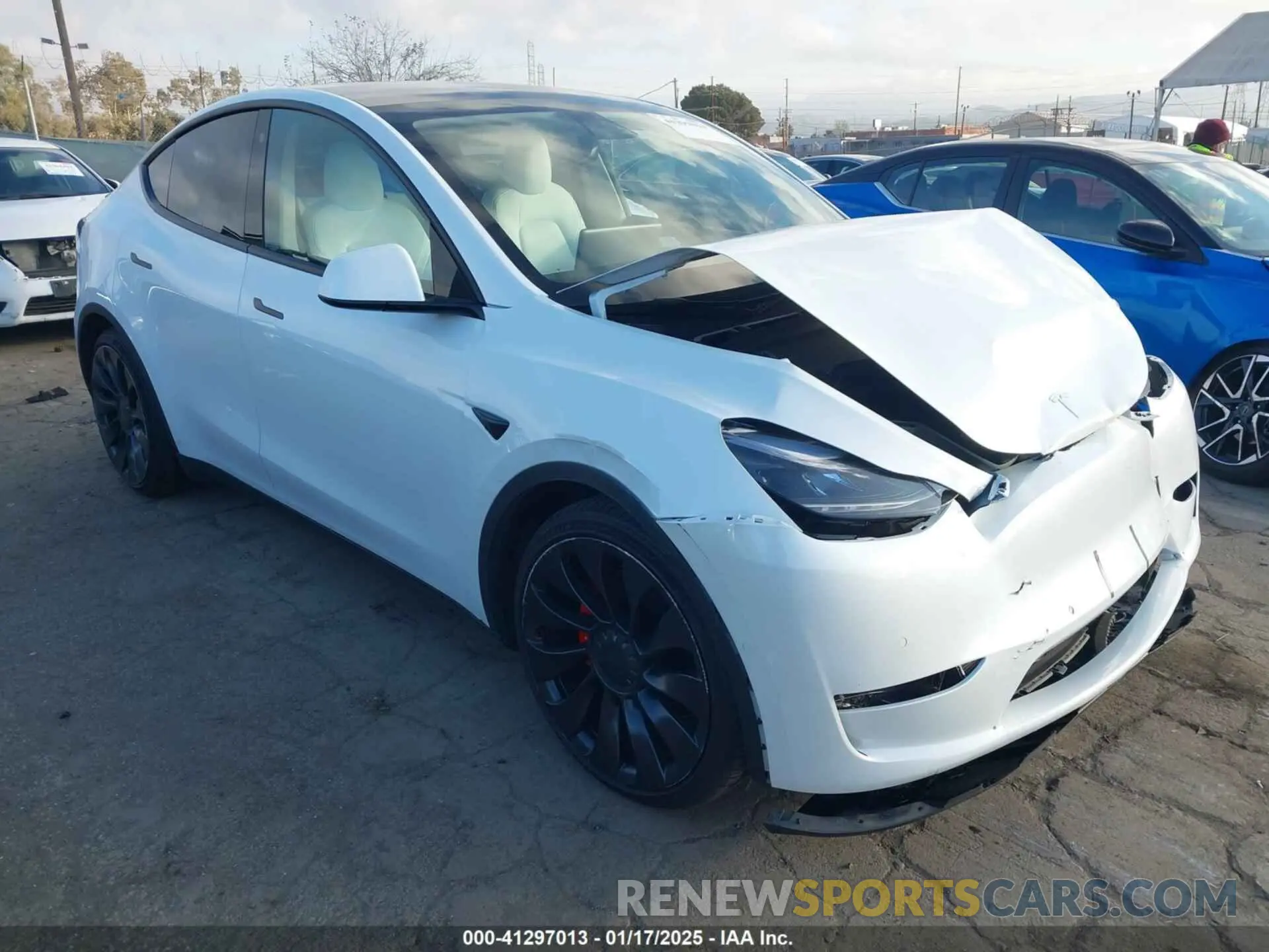 1 Photograph of a damaged car 7SAYGDEF1NF405072 TESLA MODEL Y 2022